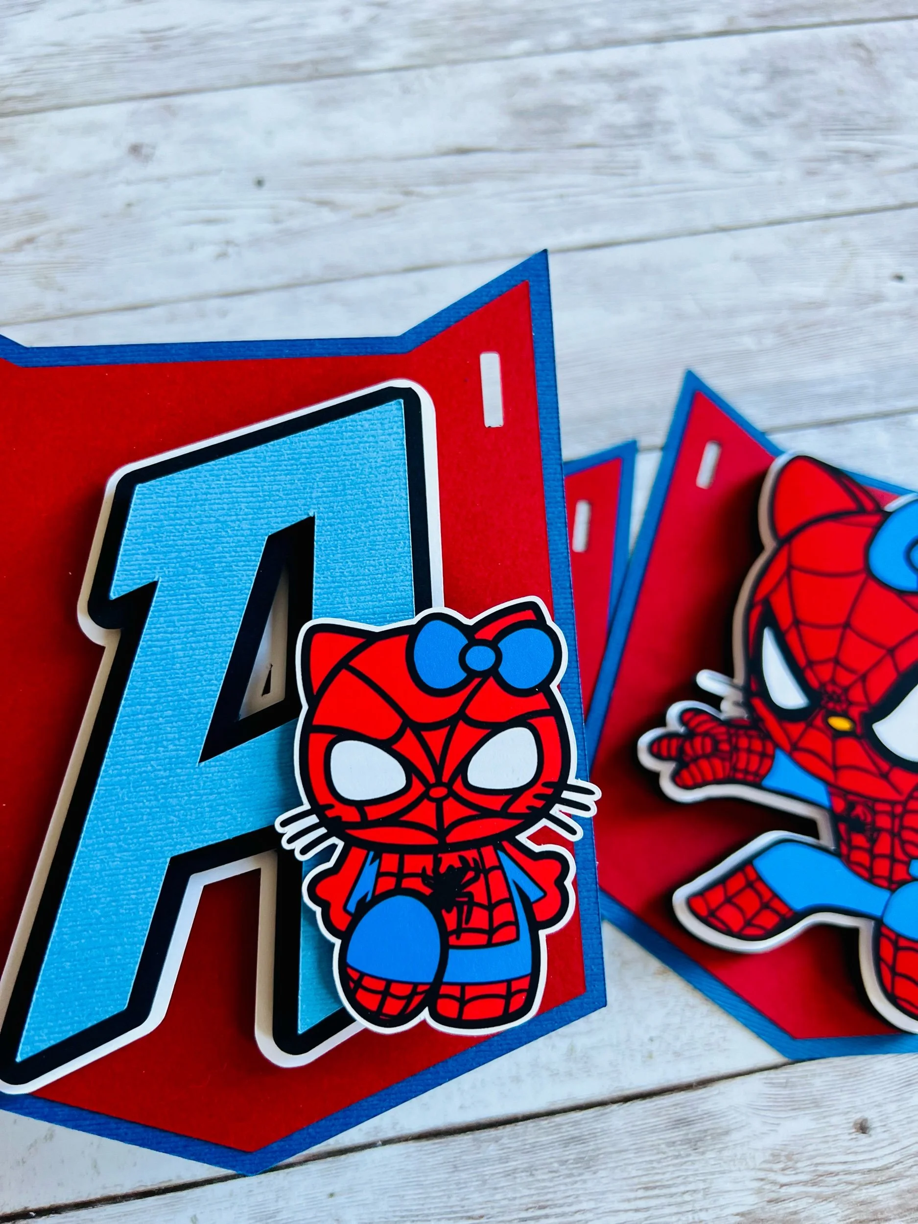 spiderman birthday banner