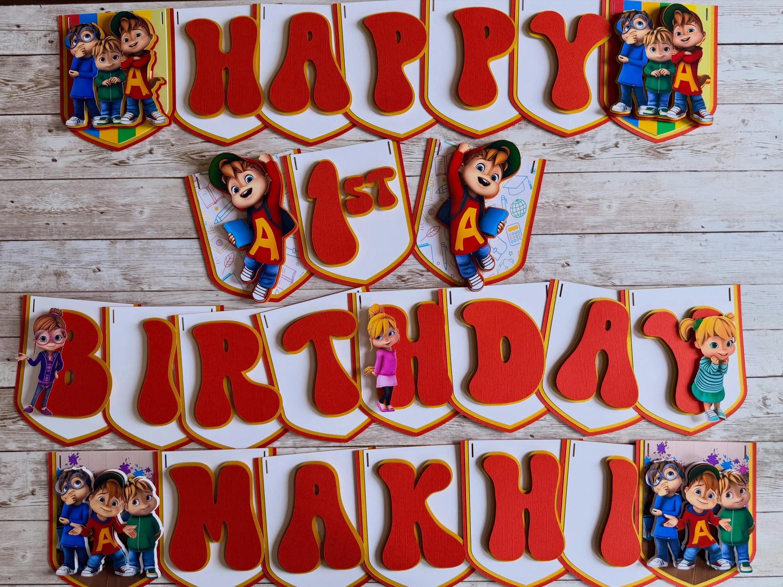🎉🐿️ SQUEAK, SQUEAK&hellip; IT&rsquo;S PARTY TIME! 🐿️🎉

Bring the fun of Alvin and the Chipmunks to the celebration with this adorable personalized birthday banner! 💙❤️💚 Perfect for making their special day extra fun and photo-ready. 🎂✨

Becaus