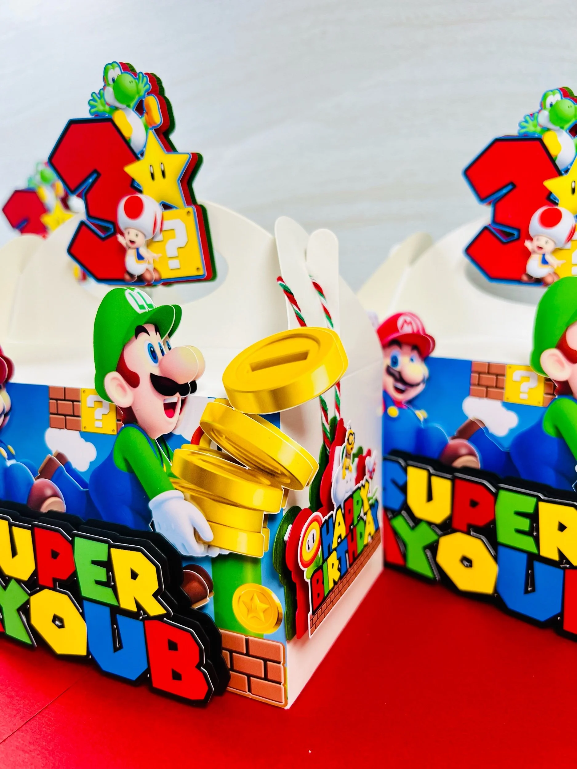 Super Mario favor boxes