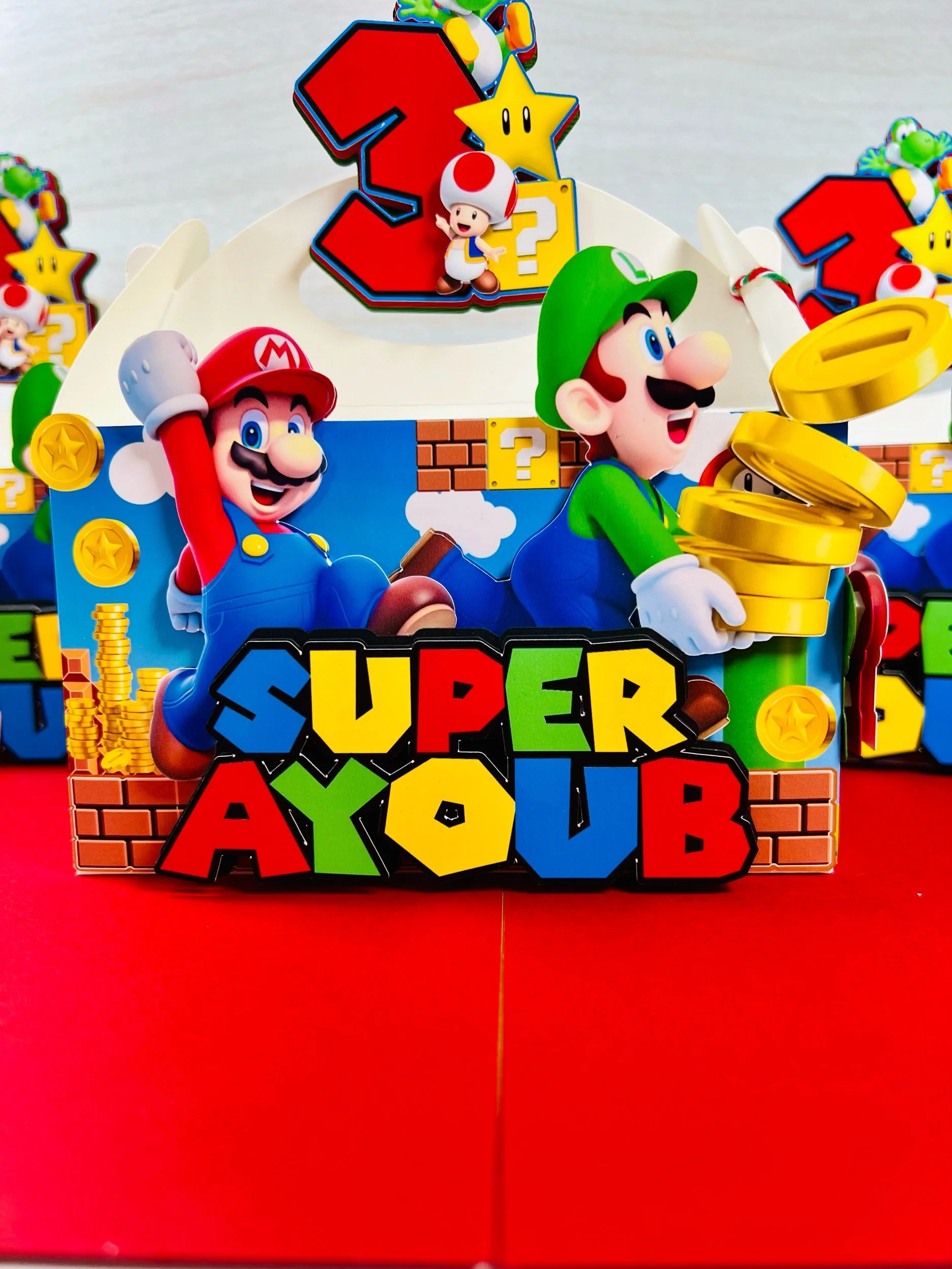 custom super mario favor boxes