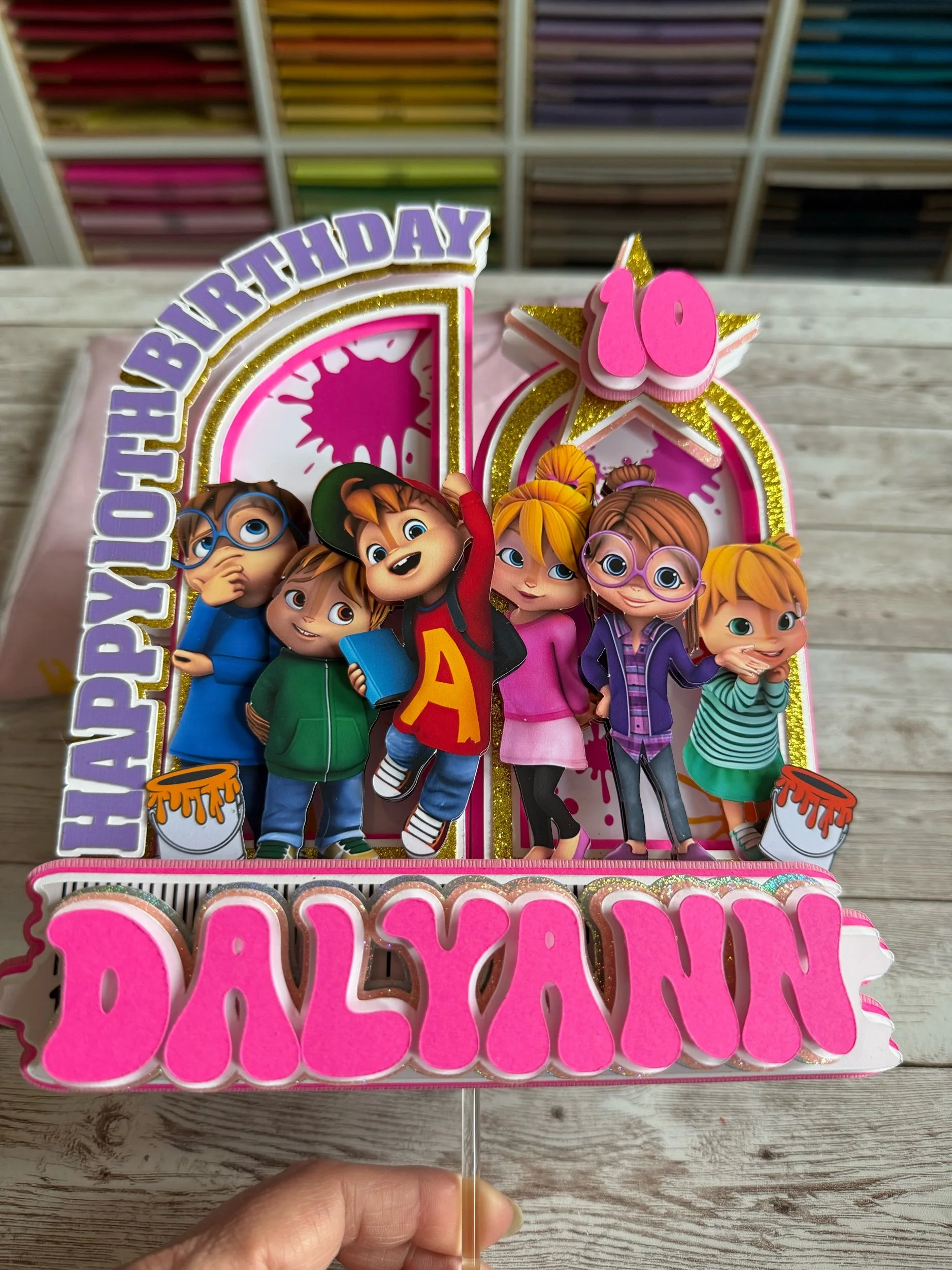 alvin the chipmunks and the chipettes cake topper