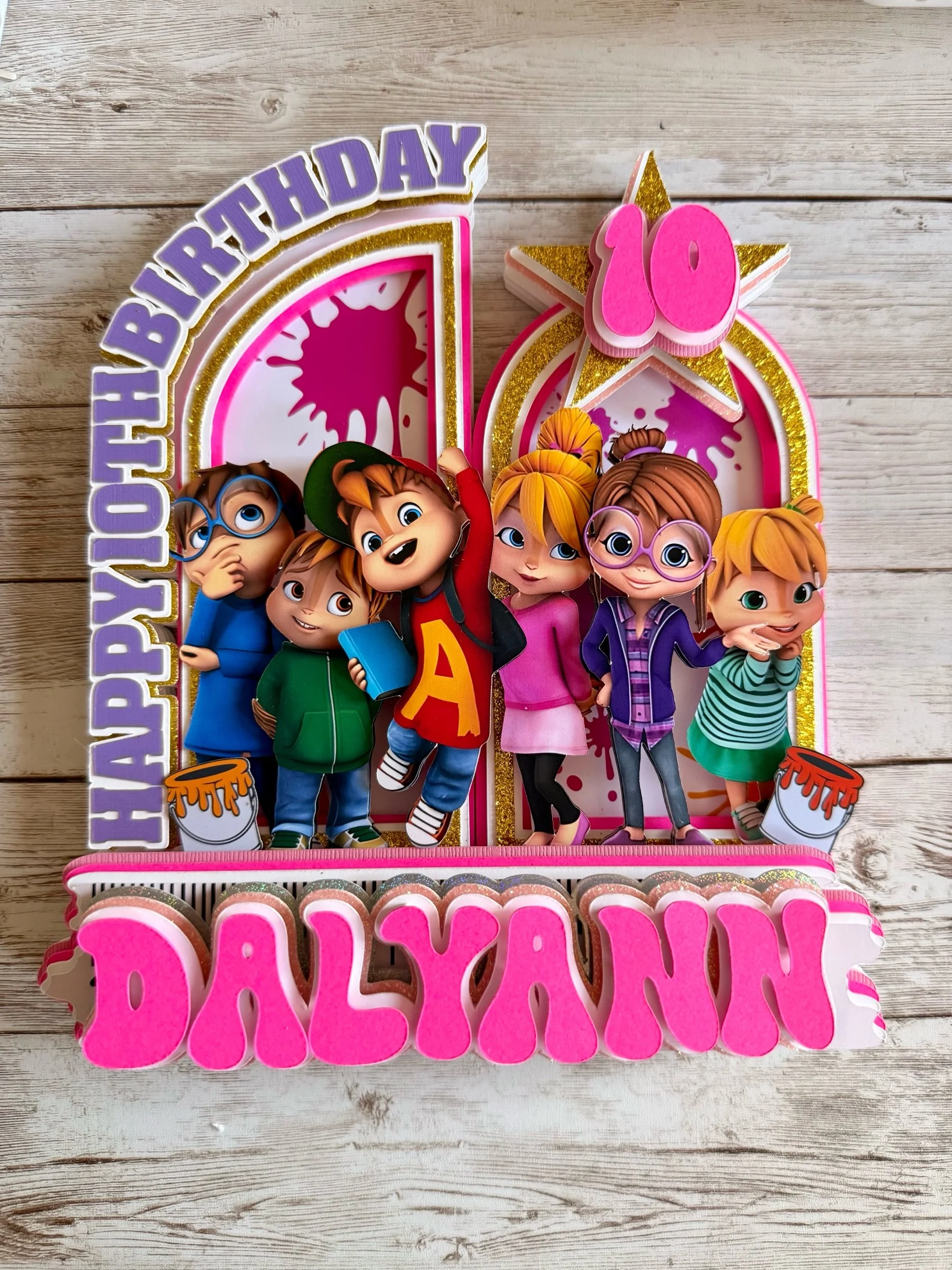 The Chipettes Cake Topper