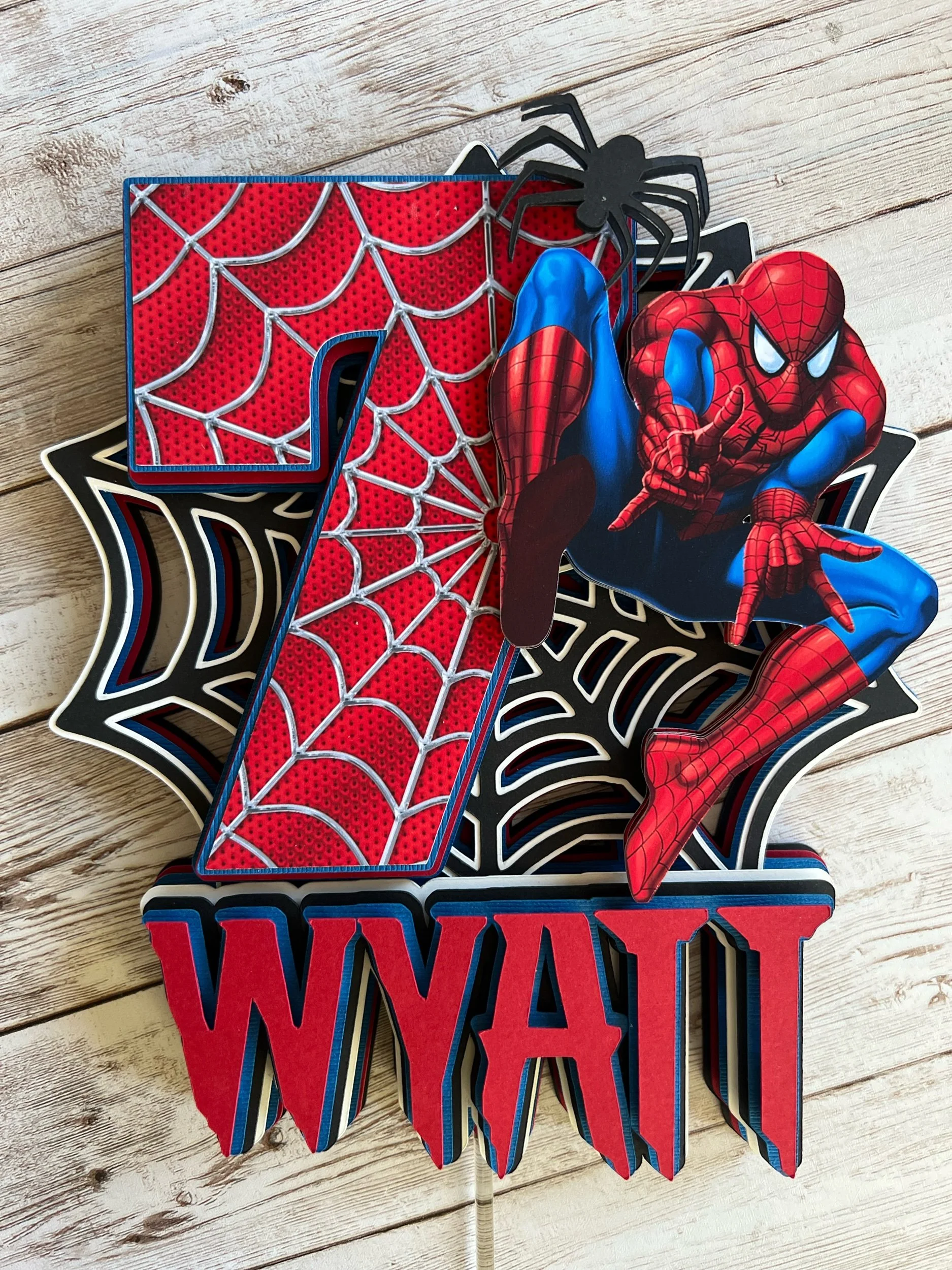 spiderman cake topper