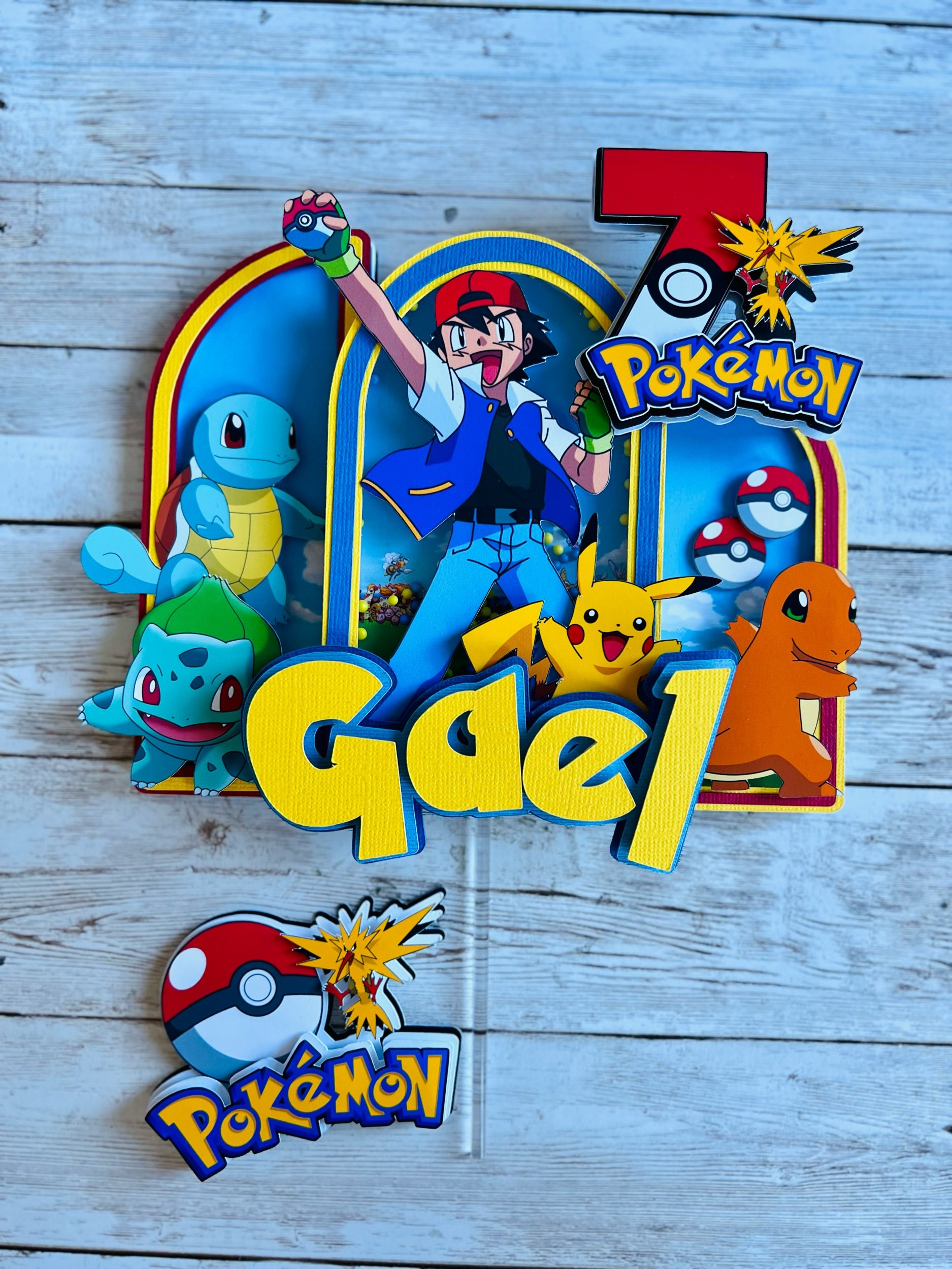 pokemon cake topper