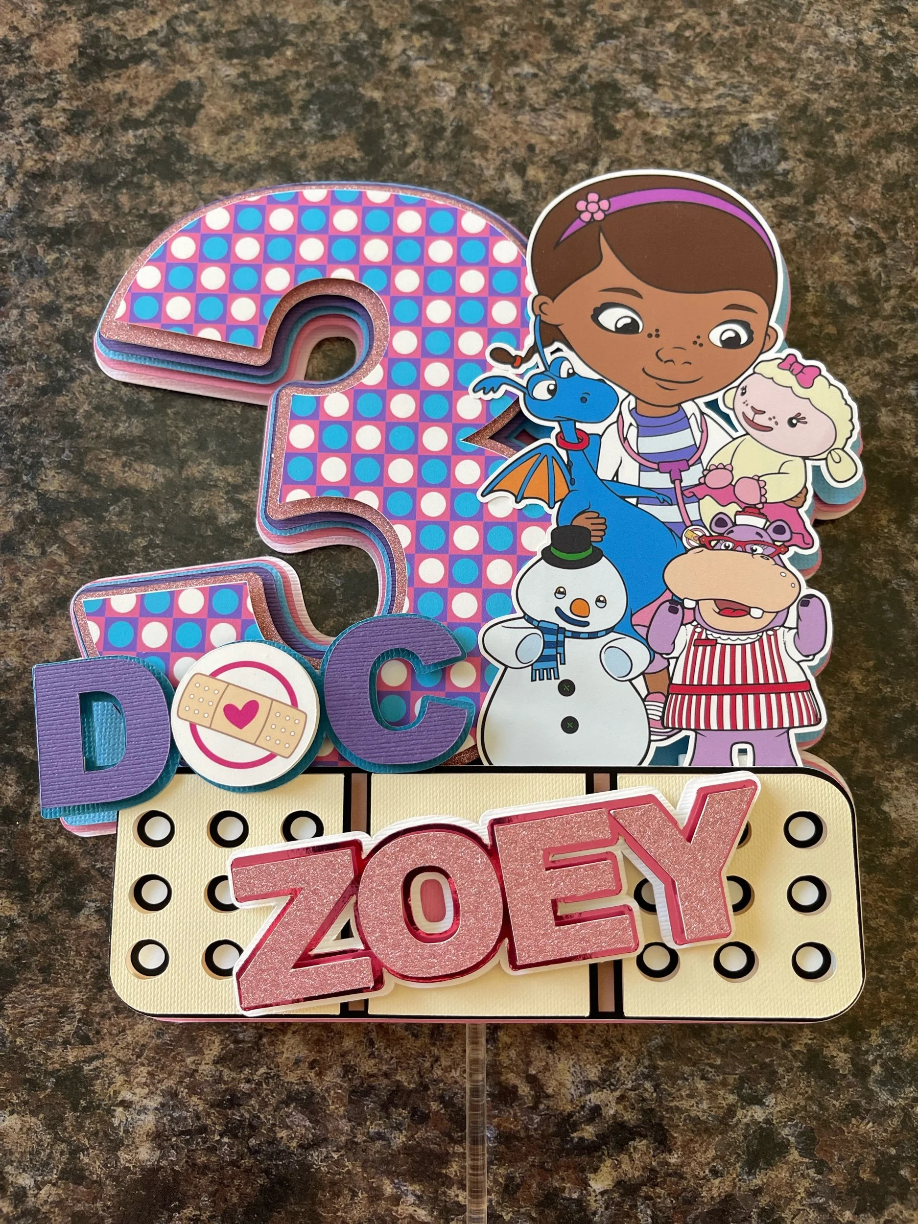 Doc McStuffins Cake Topper