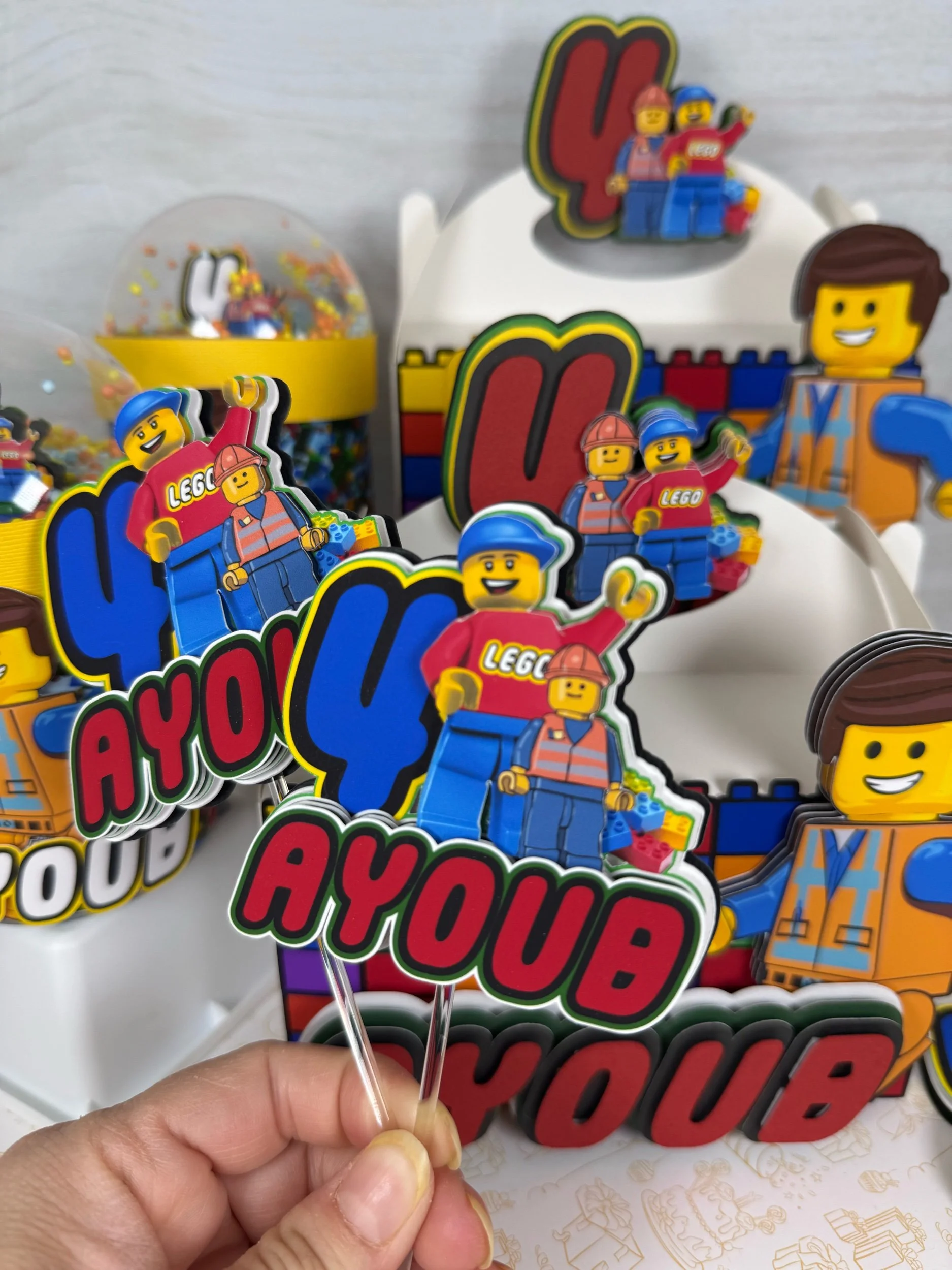 Lego Cupcake Toppers