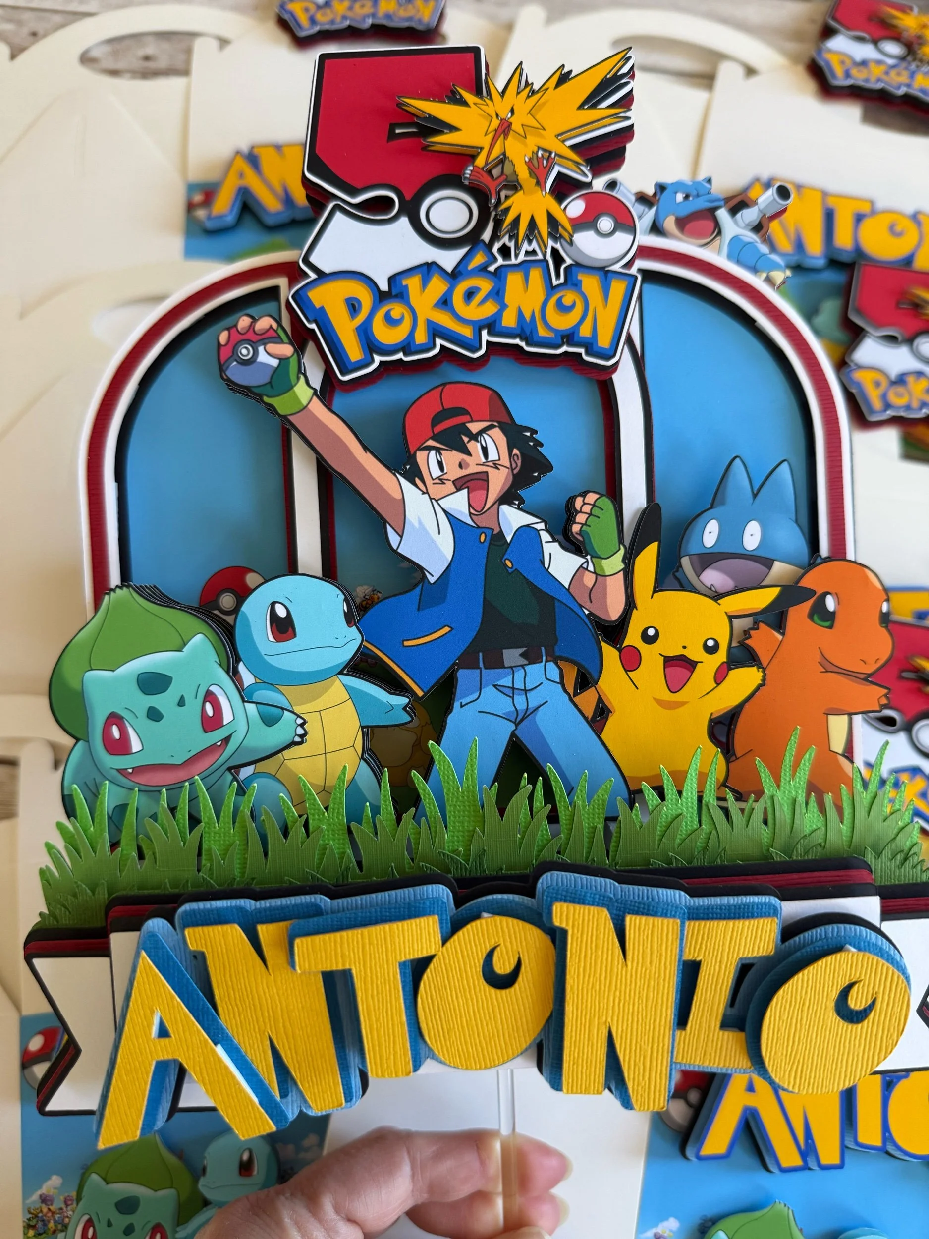 pikachu cake topper