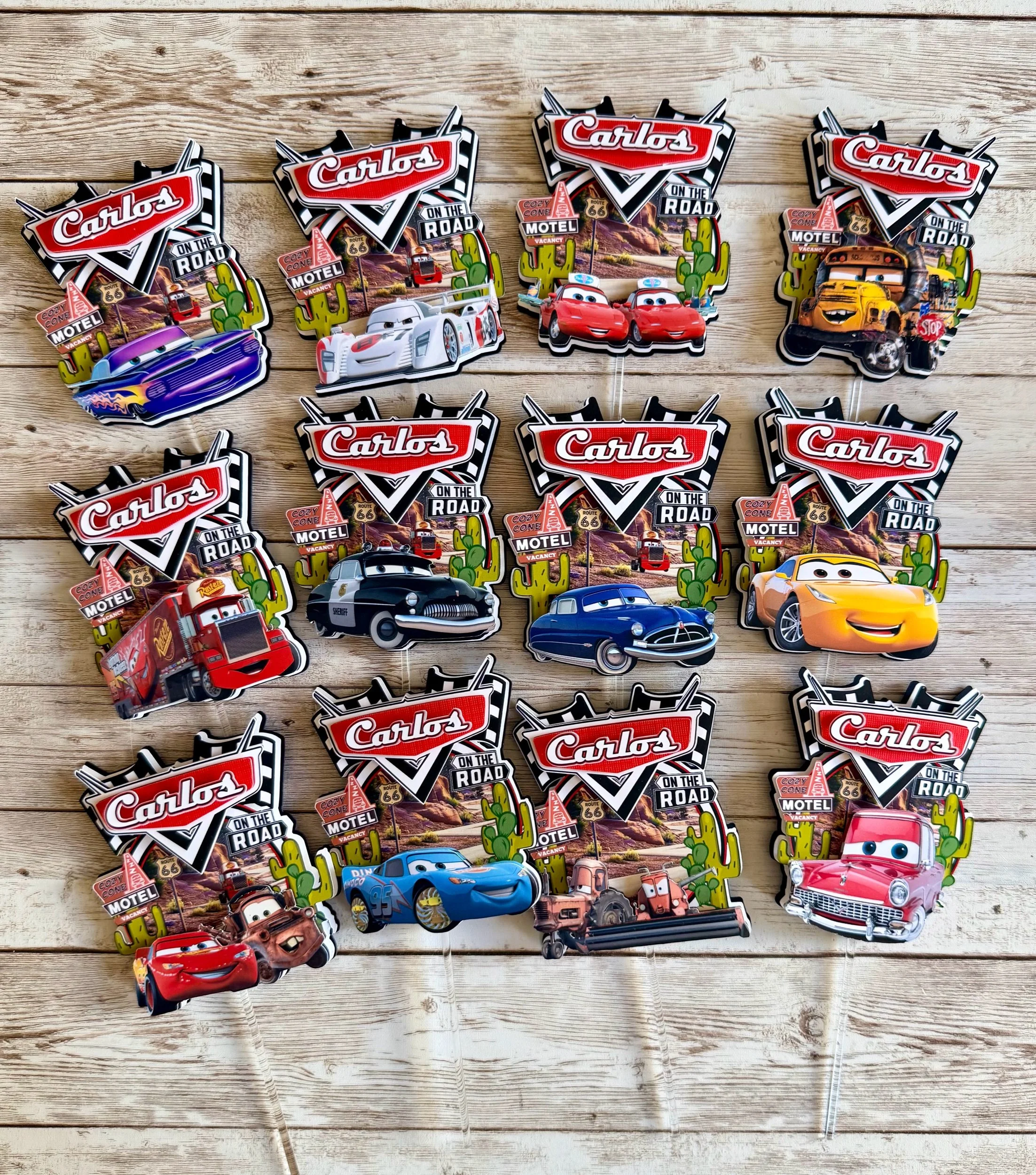 cars cupcake toppers