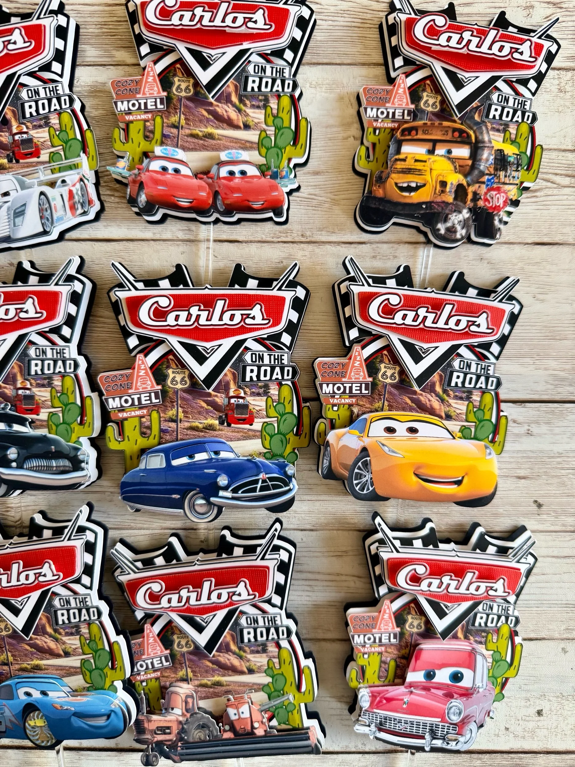 cars cupcake toppers