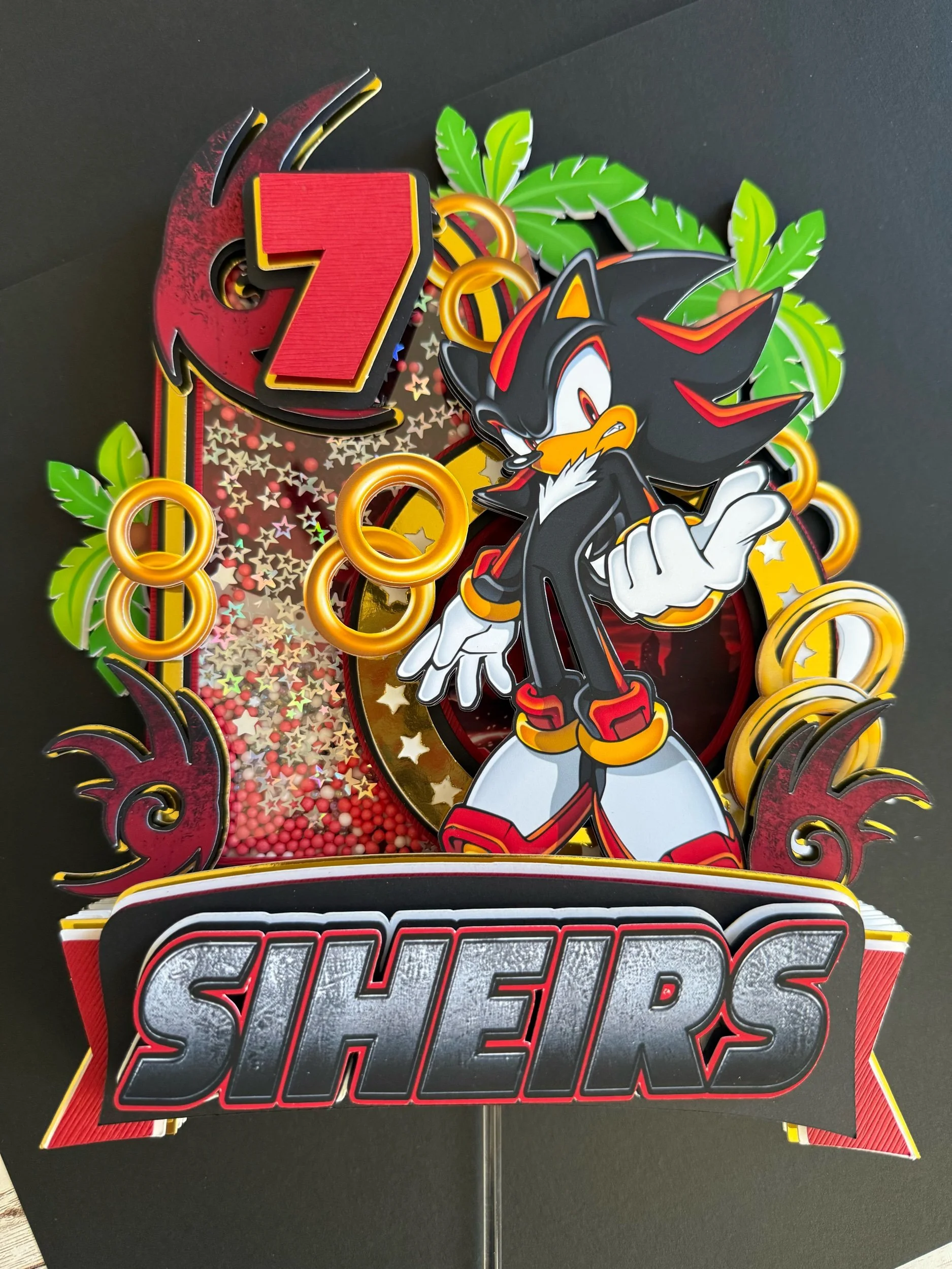 shadow cake topper