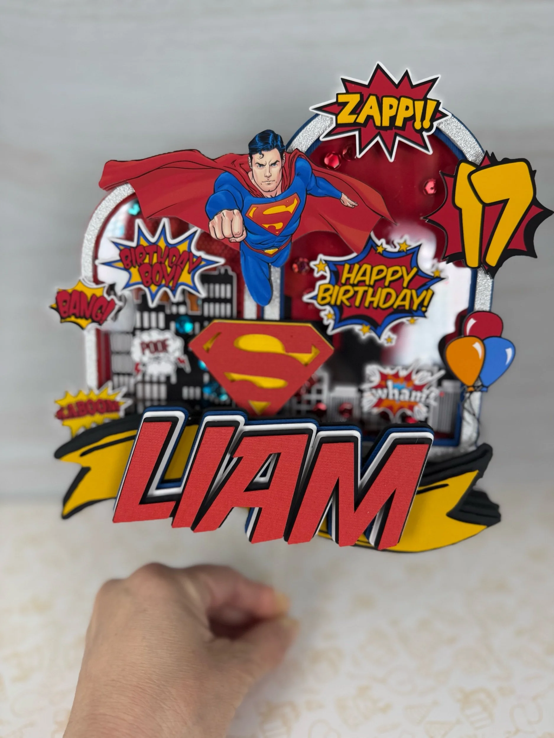 superman cake topper