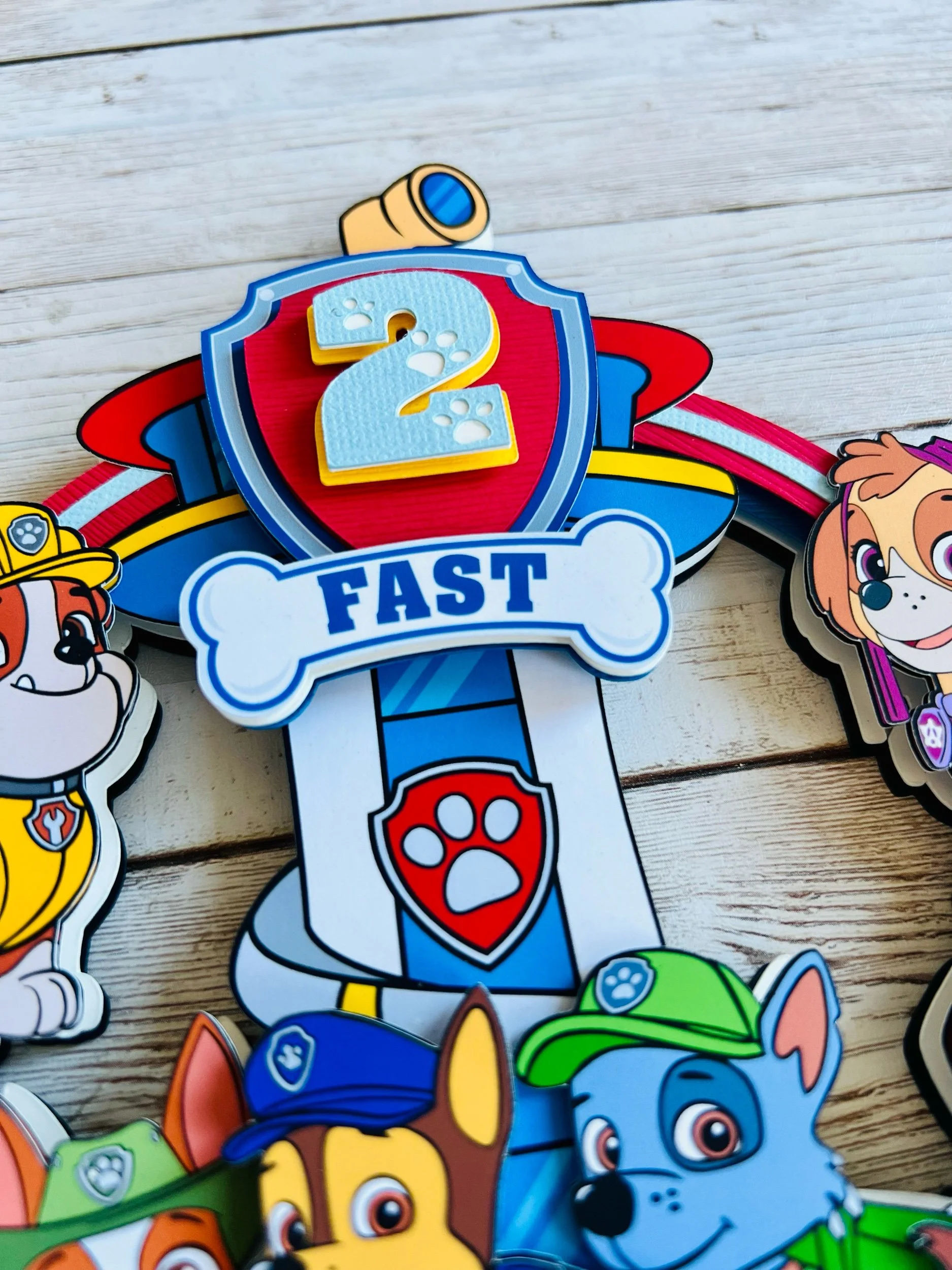paw patrol cake topper