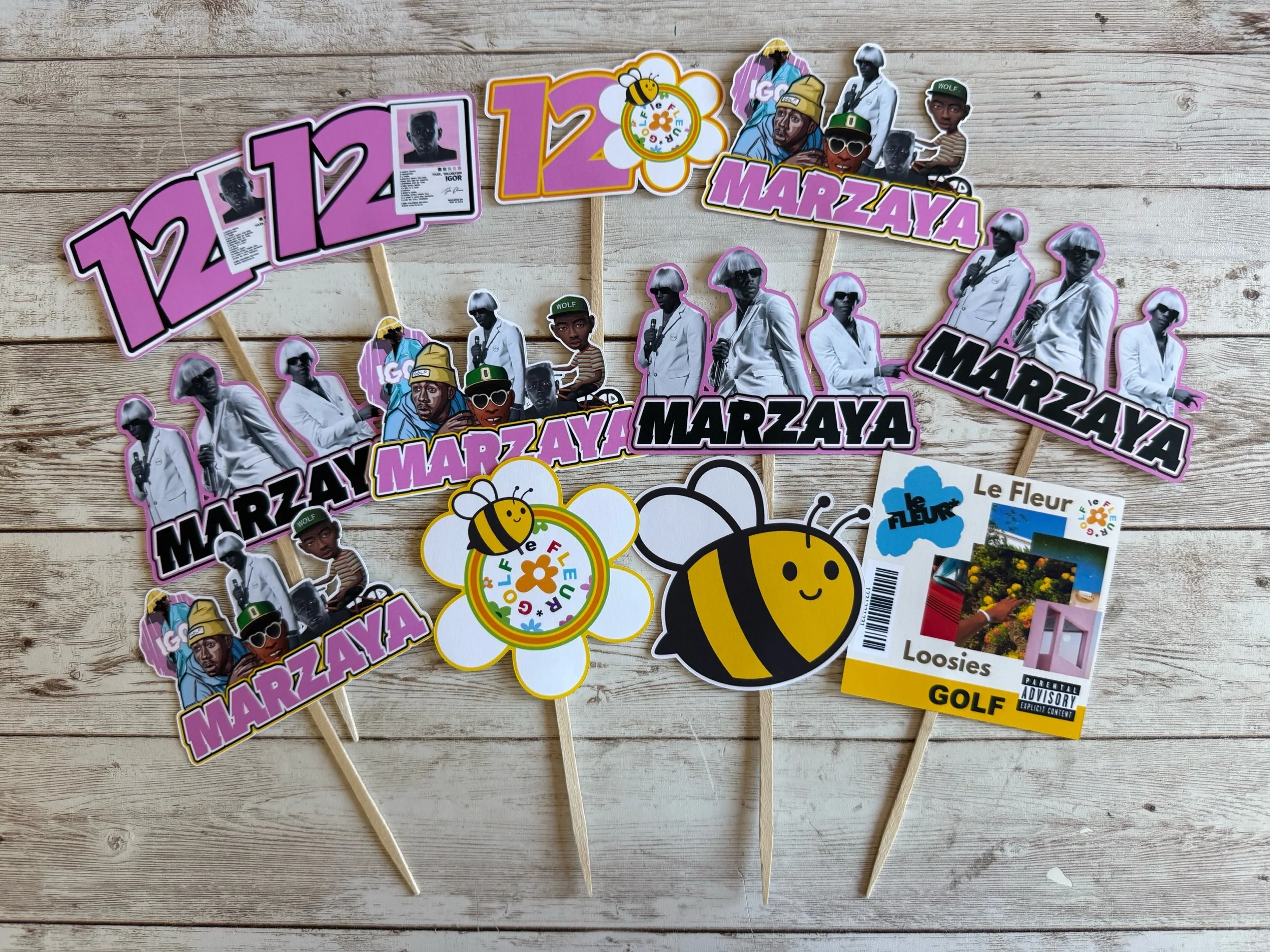 Tyler the creator cupcake toppers