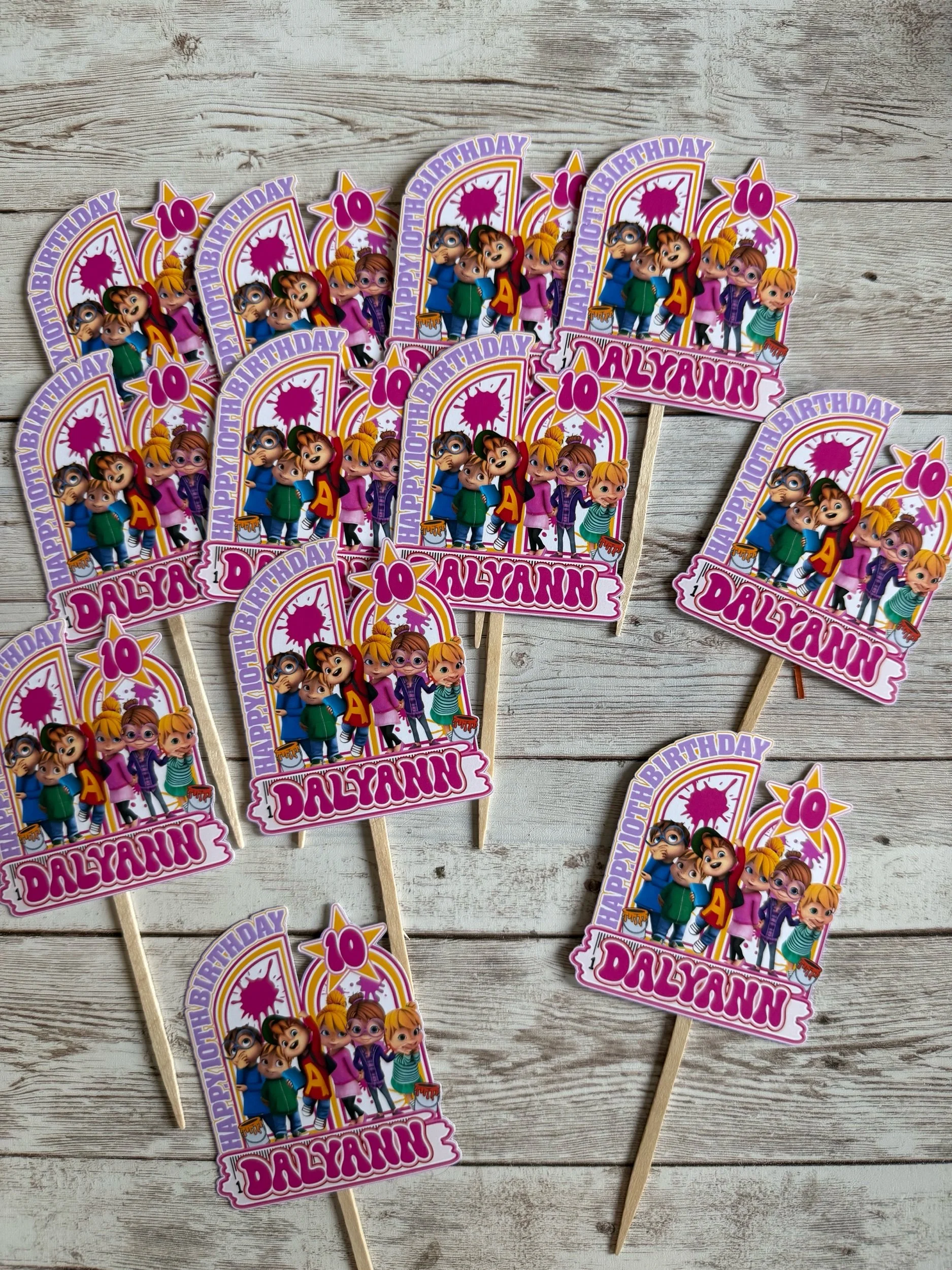 alvin and the chipmunks cupcake toppers