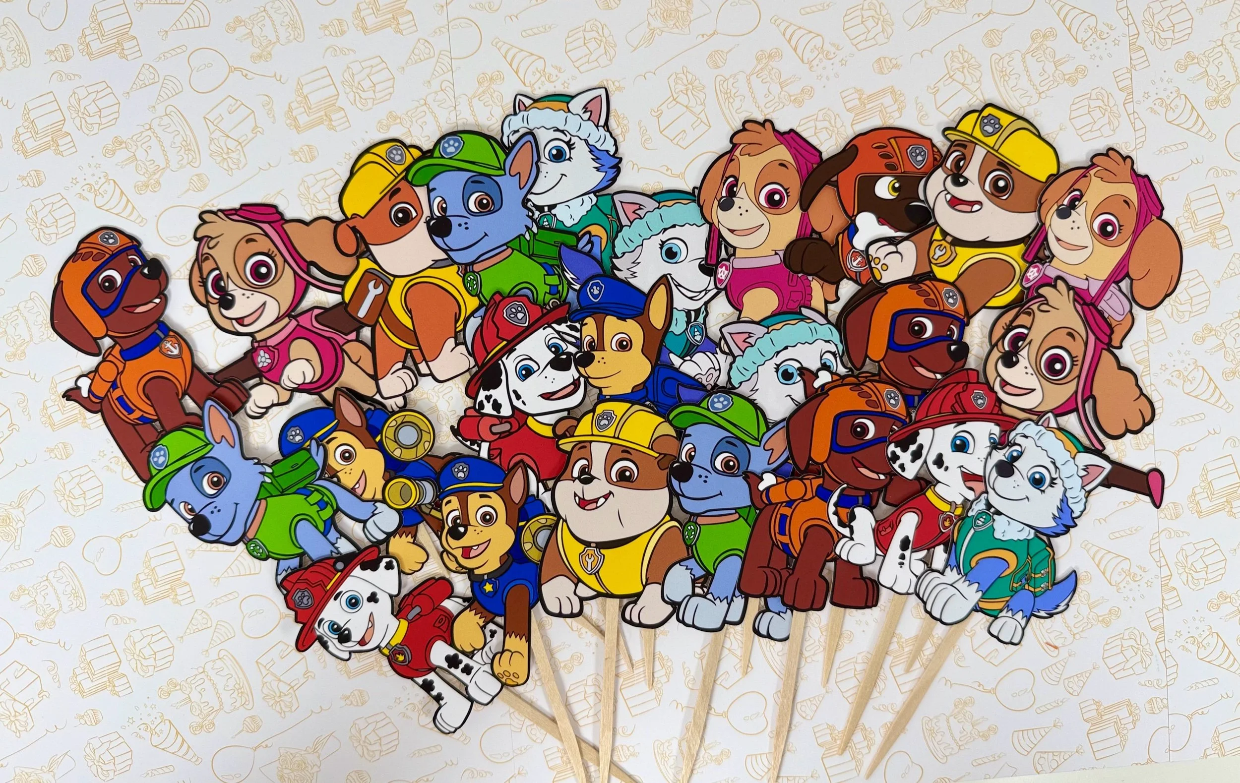 paw patrol cupcake toppers