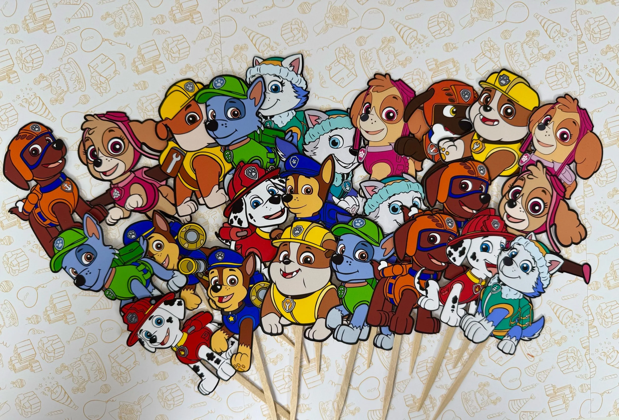 paw patrol cupcake toppers