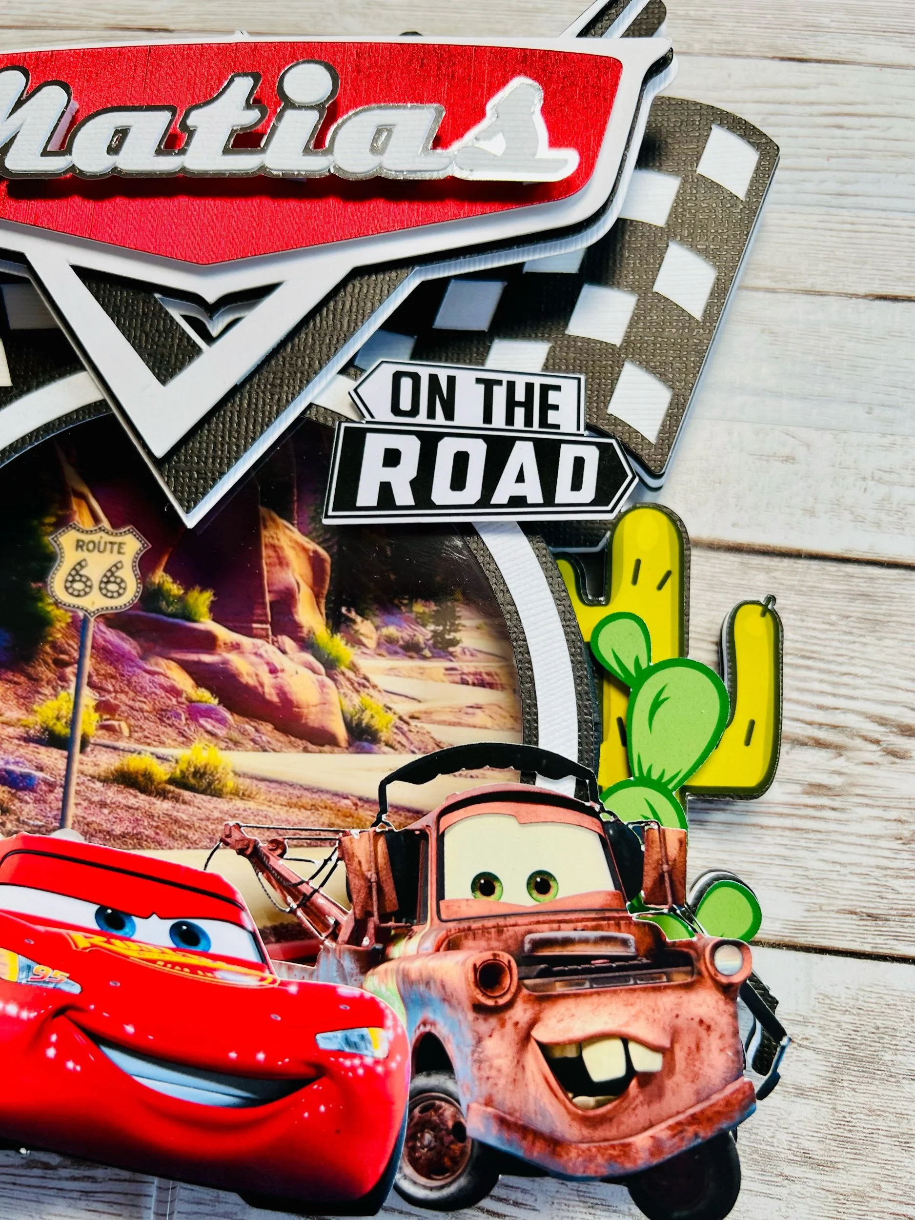 lightning McQueen cake topper