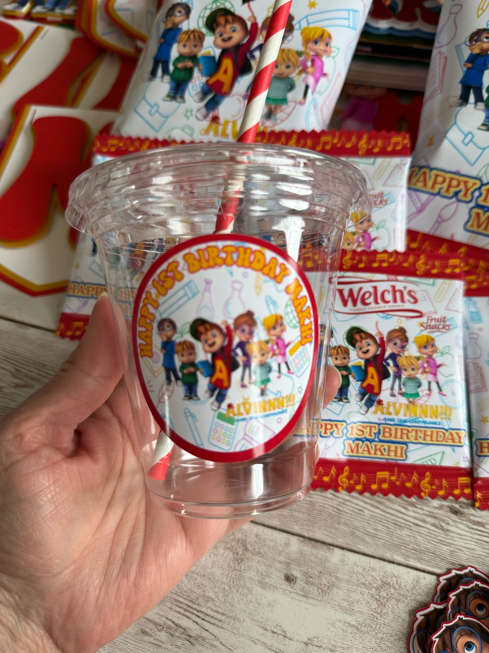 alvin and the chipmunks party cups