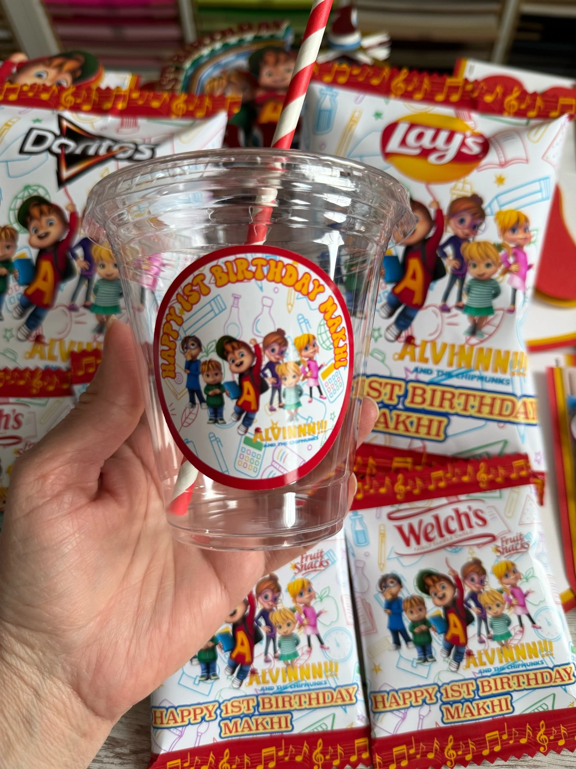 alvin and the chipmunks party cups