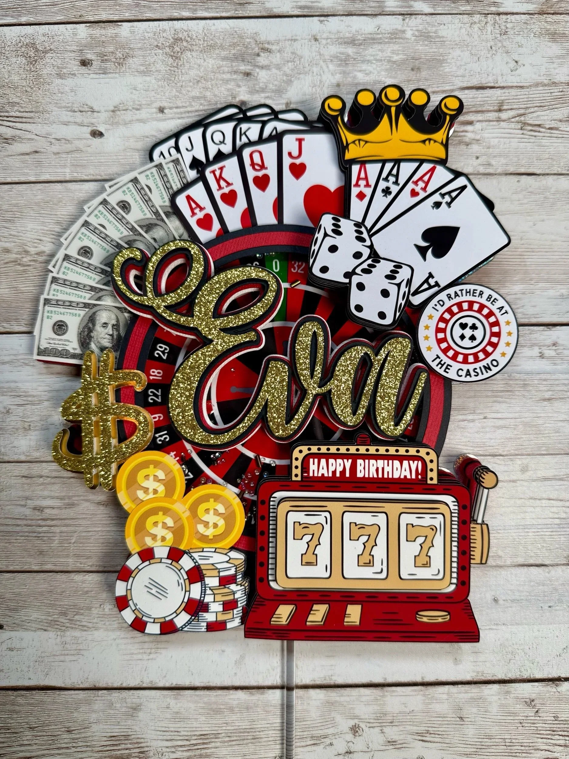 Casino Cake Topper
