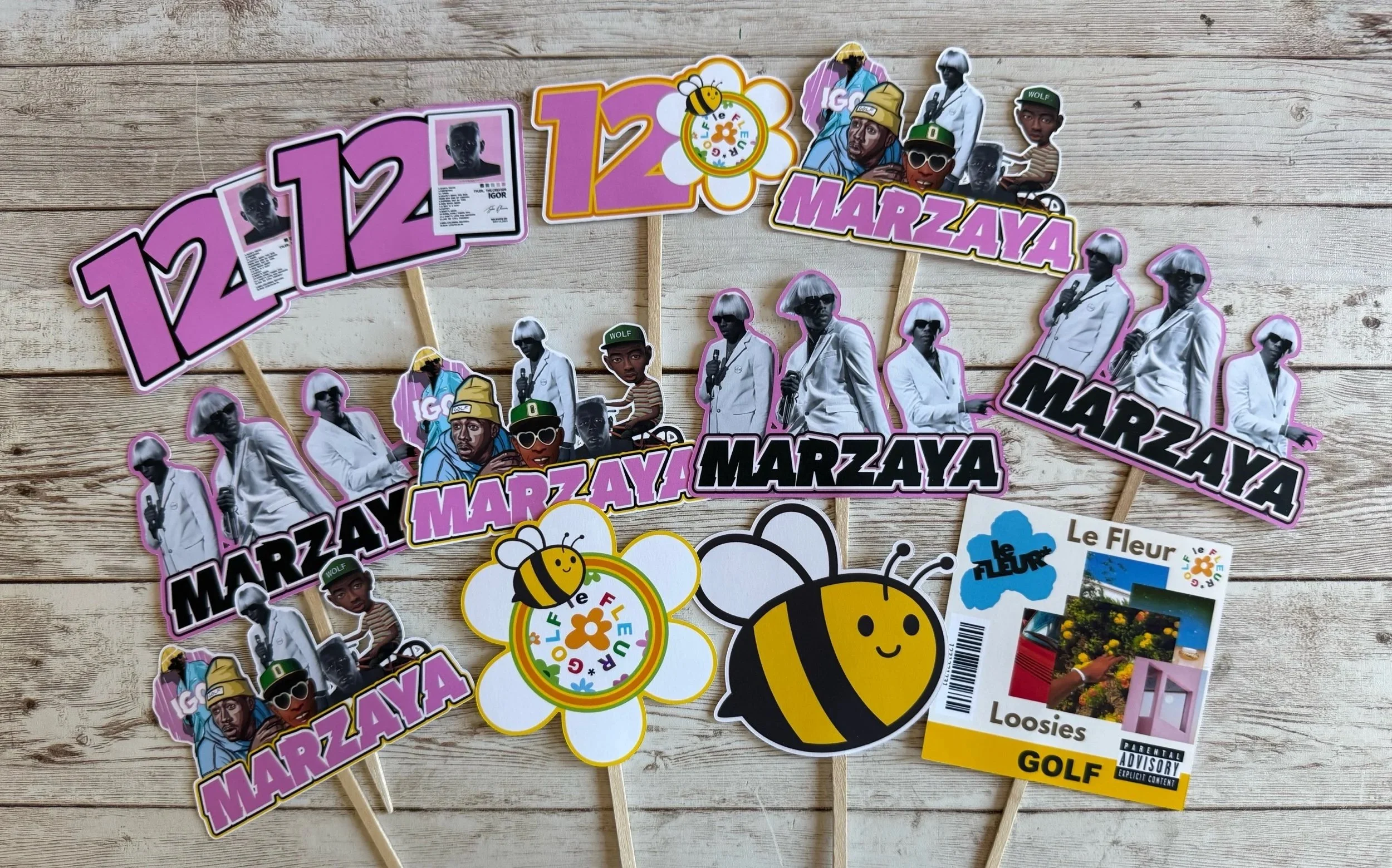 tyler the creator cupcake toppers