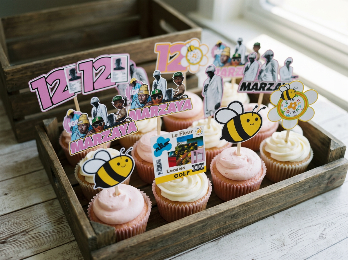 tyler the creator cupcake toppers