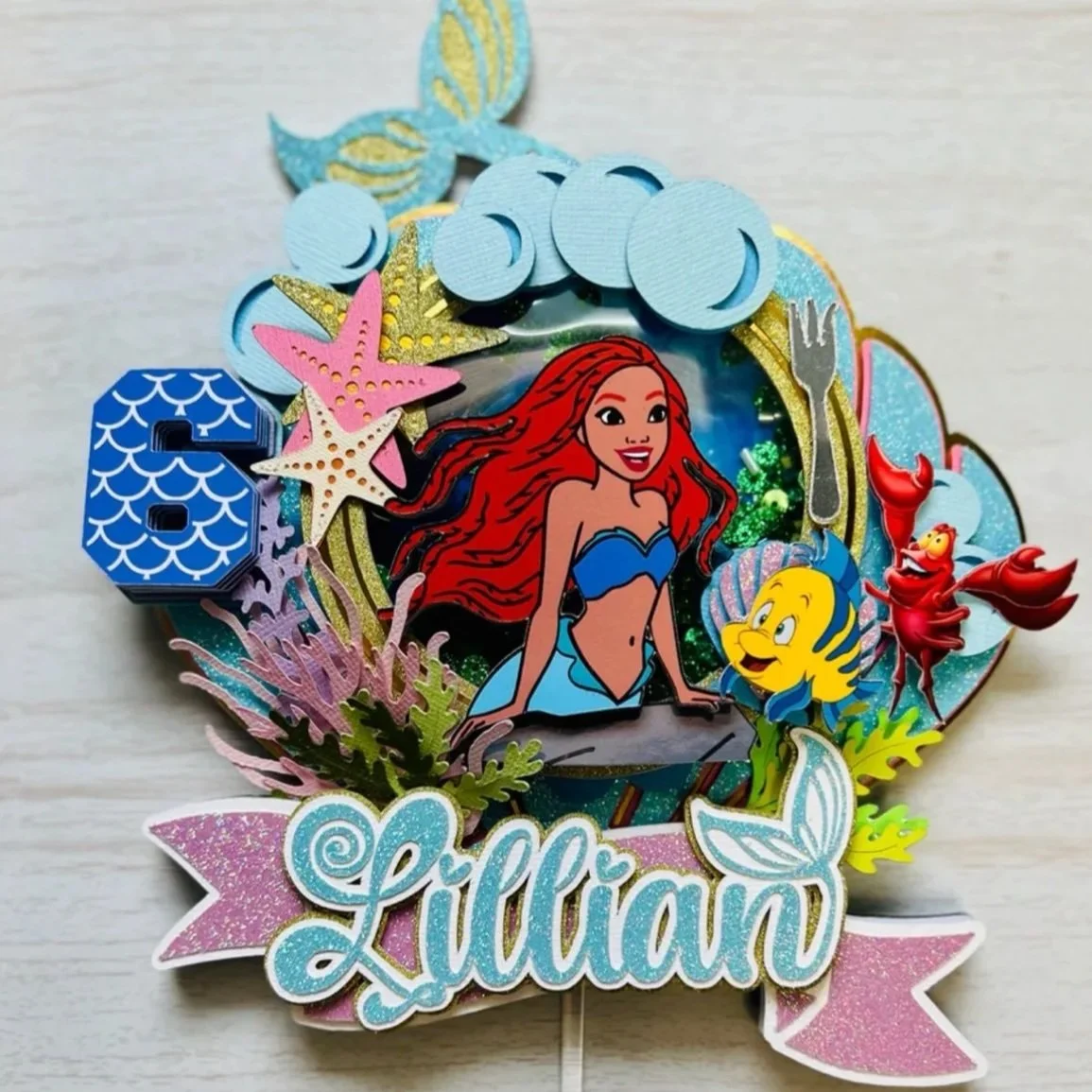 MERMAID CAKE TOPPER