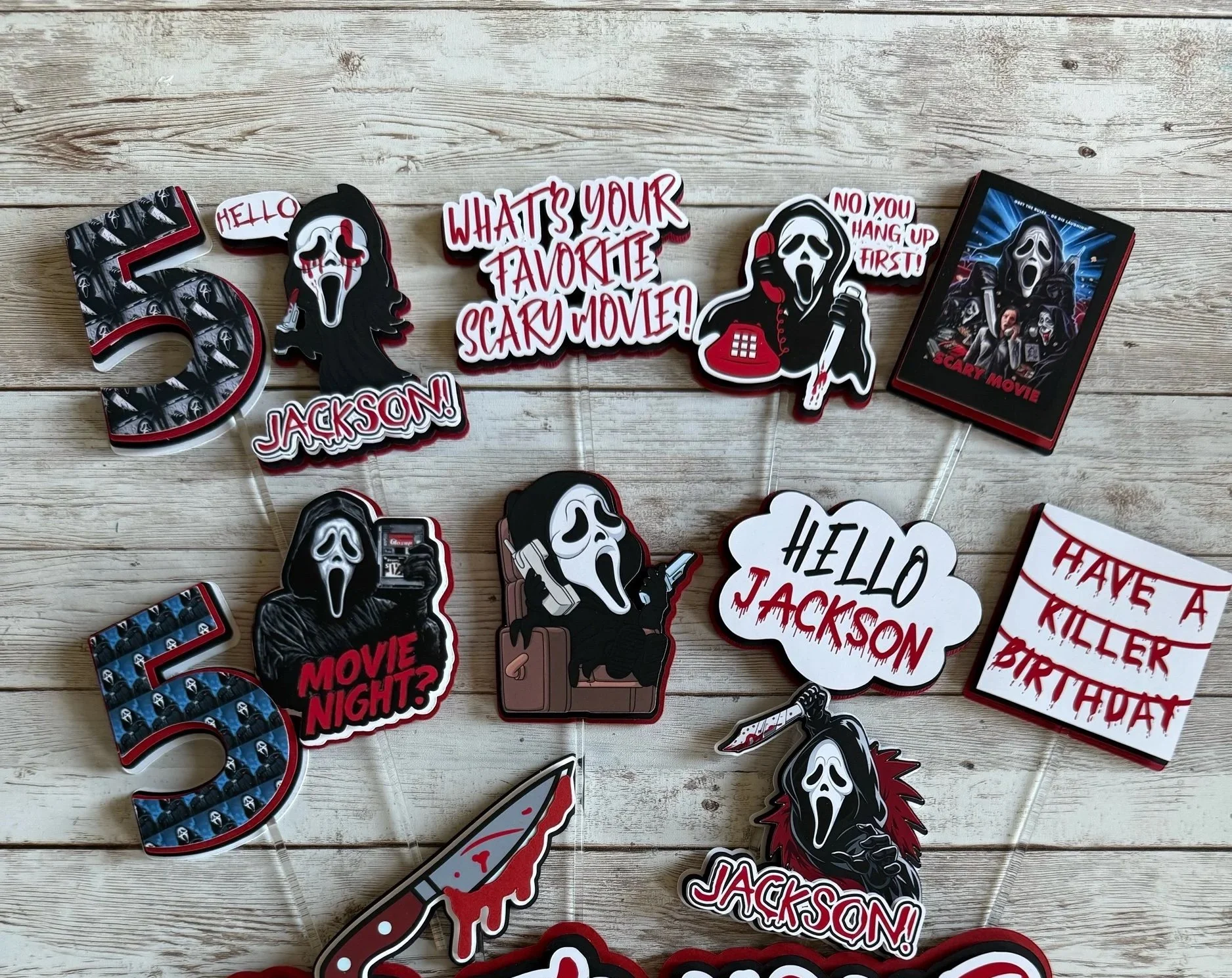 Scary Movie Cupcake Toppers