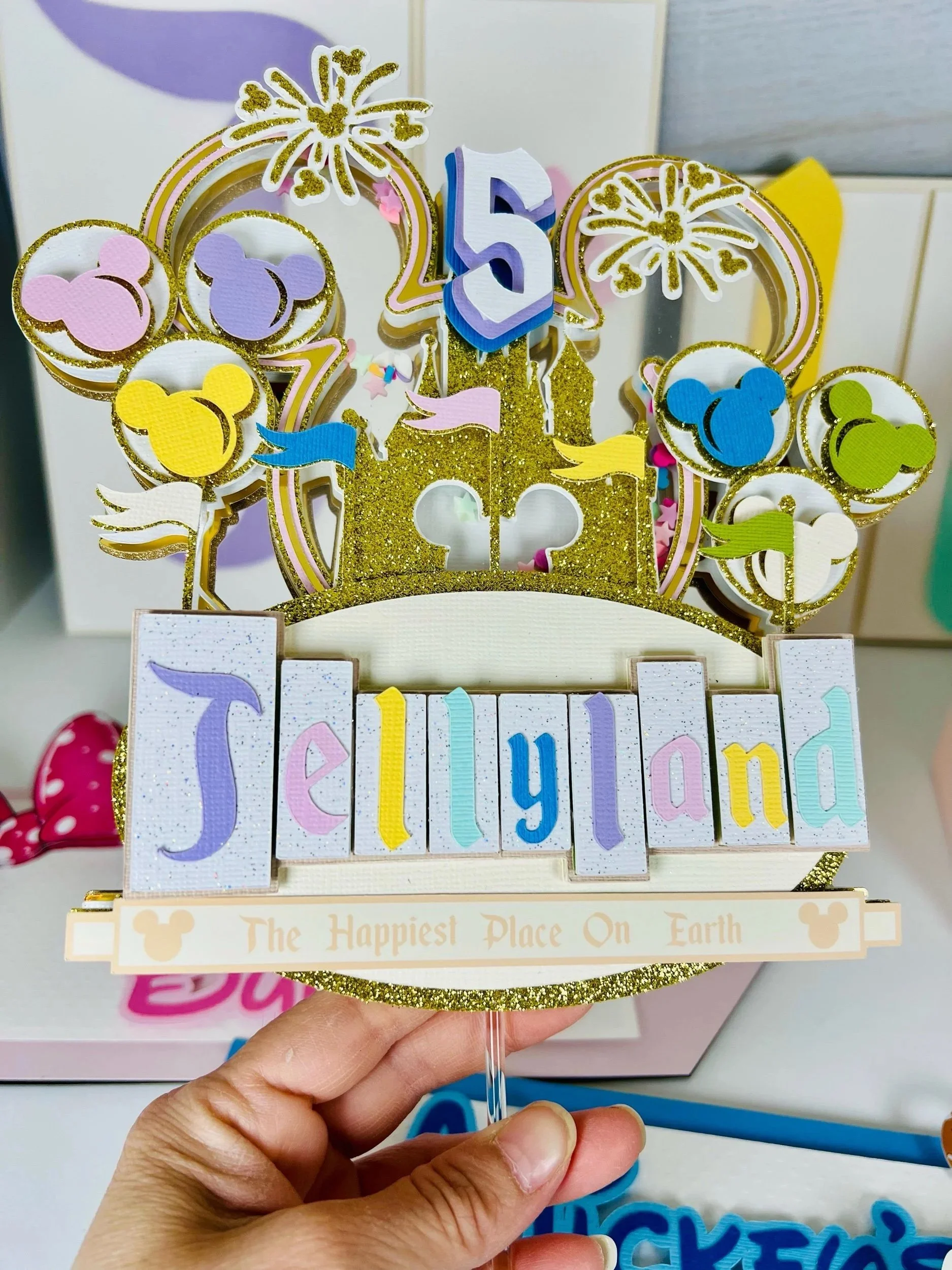 disneyland cake topper