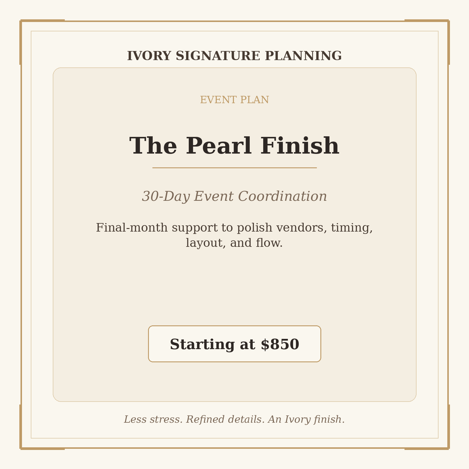 The Pearl Finish