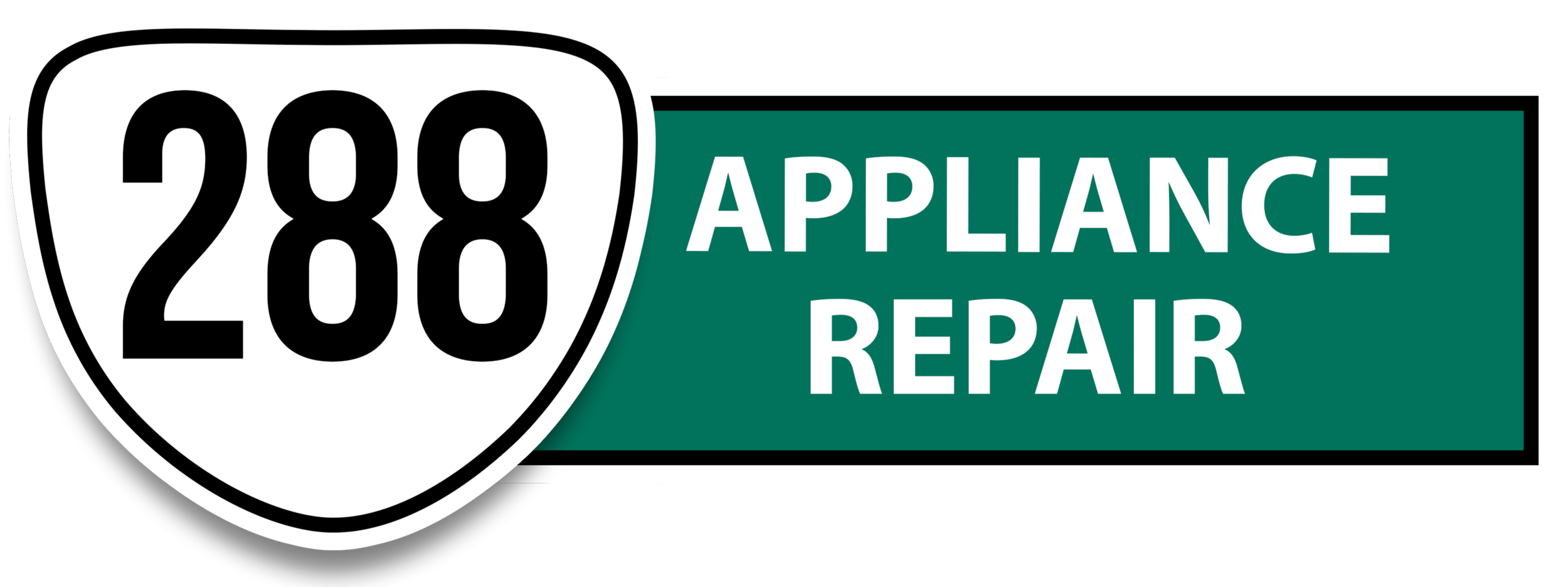 A road sign for US Highway 200 with a shield-shaped emblem and the words 'APPLIANCE REPAIR' on a green rectangular background.