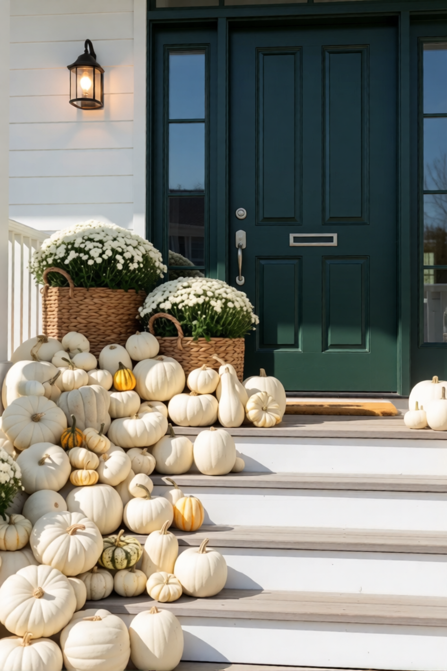 Pumpkin Patch - White & Green