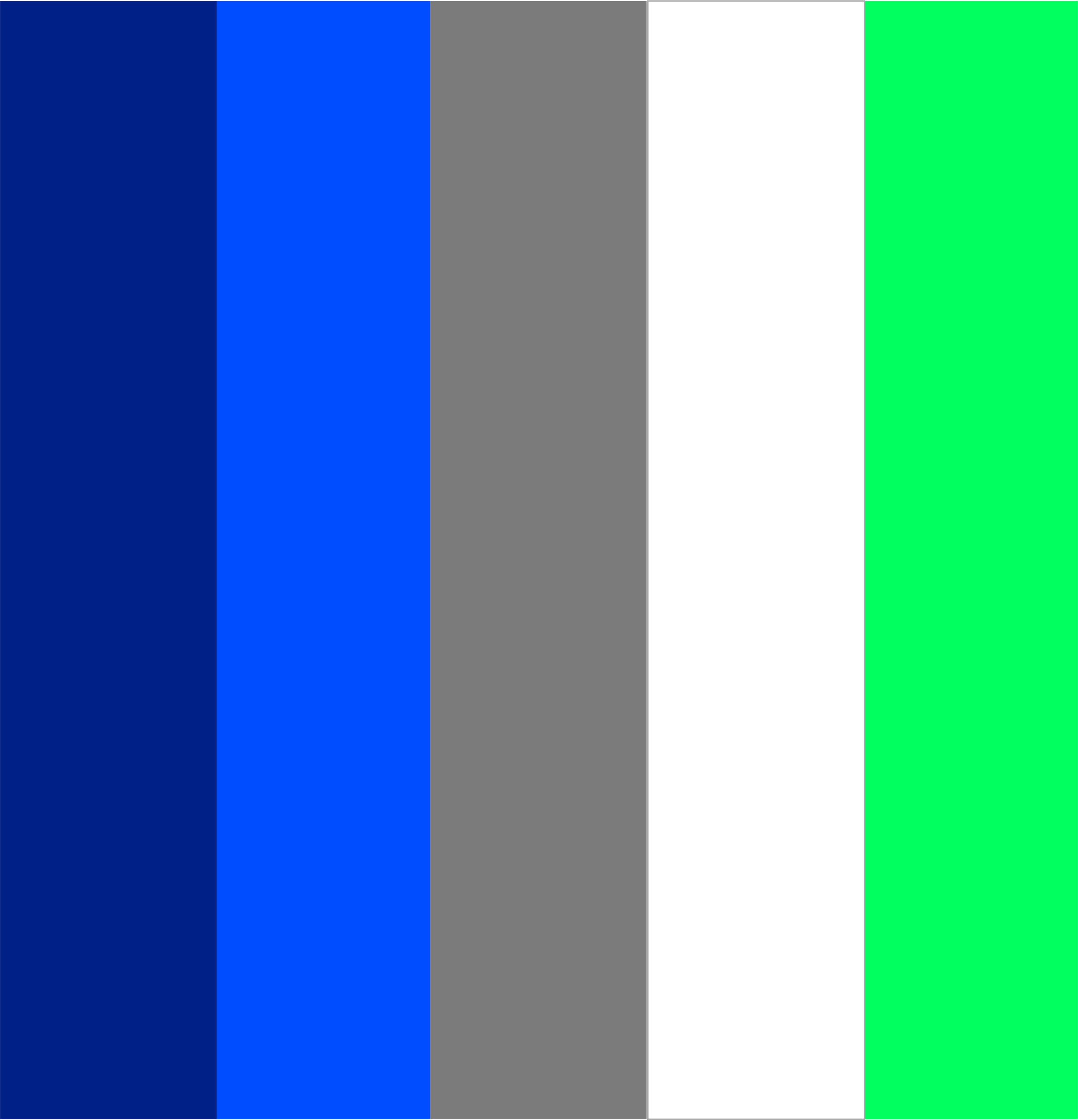 Imagem com faixas de cores azul escuro, azul claro, cinza, branco e verde em uma composição horizontal