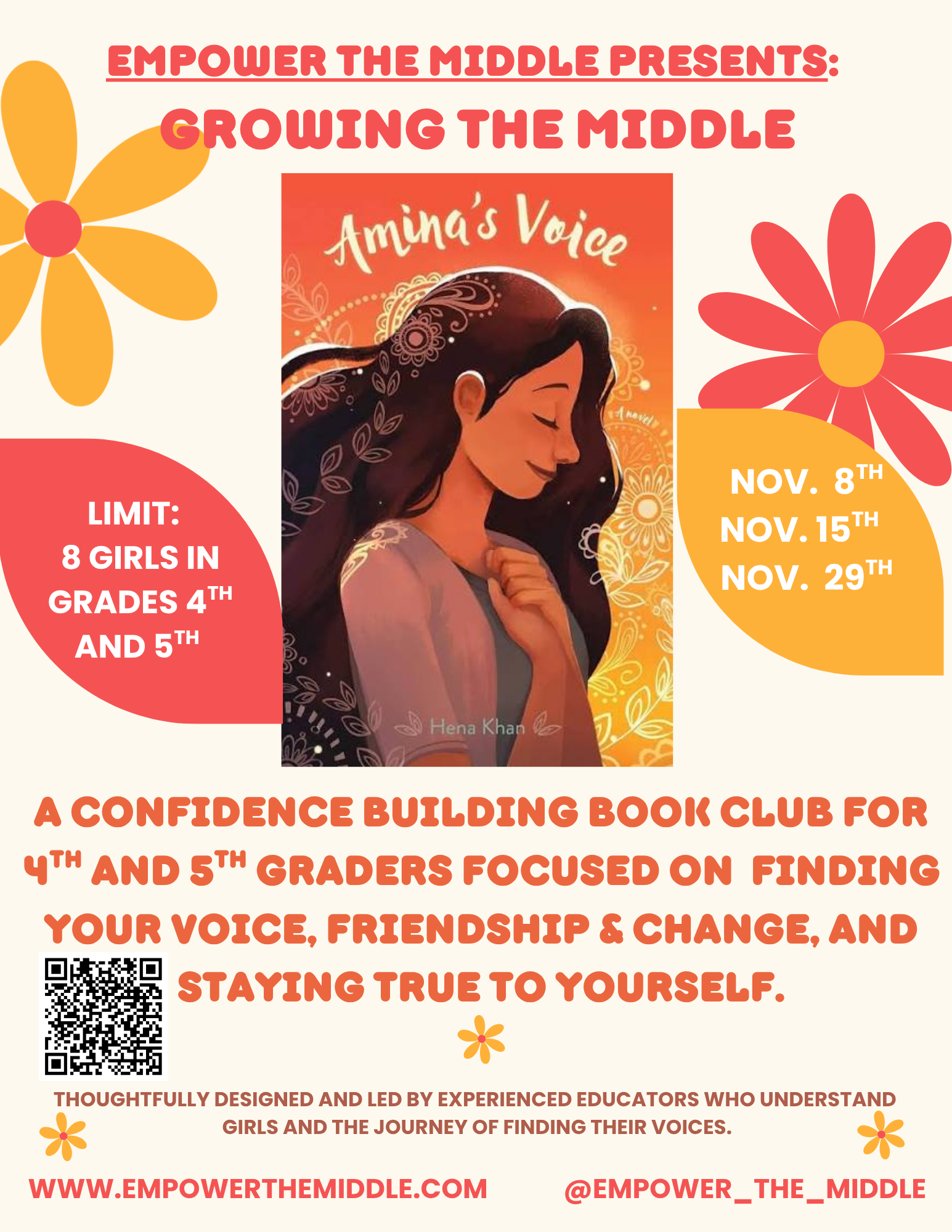 Growing the Middle  A Confidence-Building Book Club for Girls in 4th & 5th Grade