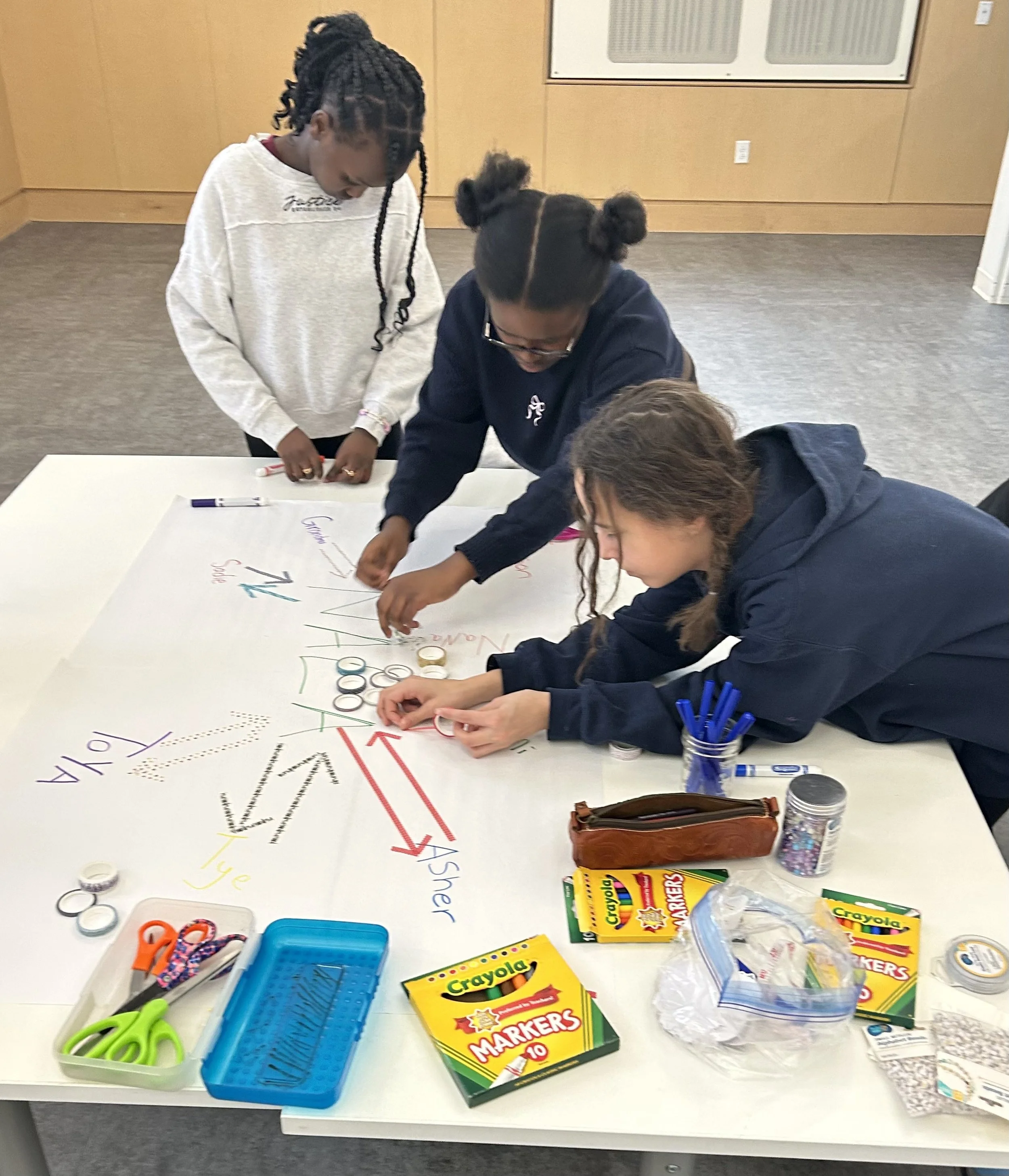 Connecting characters in the book Love is a Revolution in February's Self-Love book club.