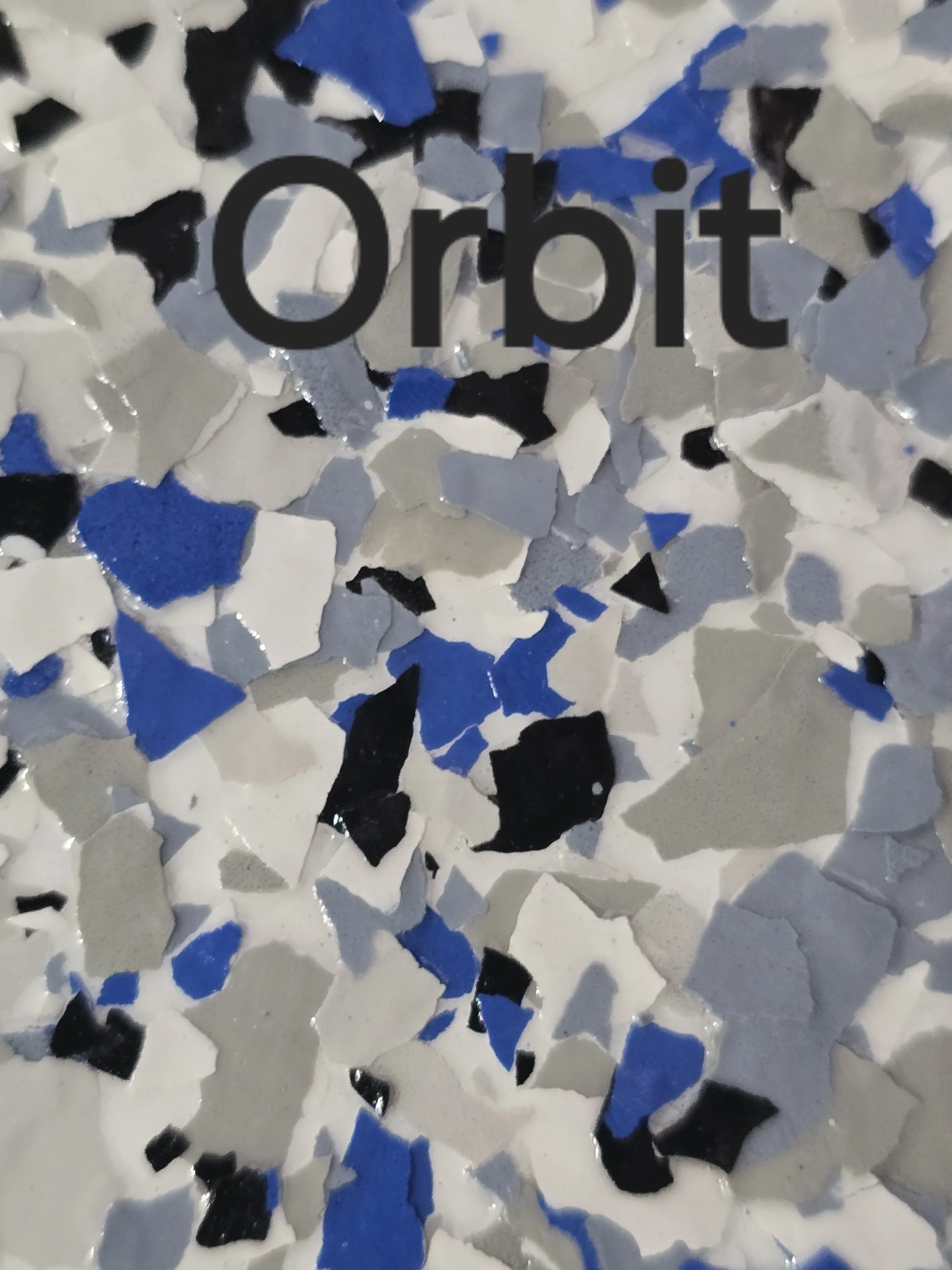Orbit colored vinyl flakes