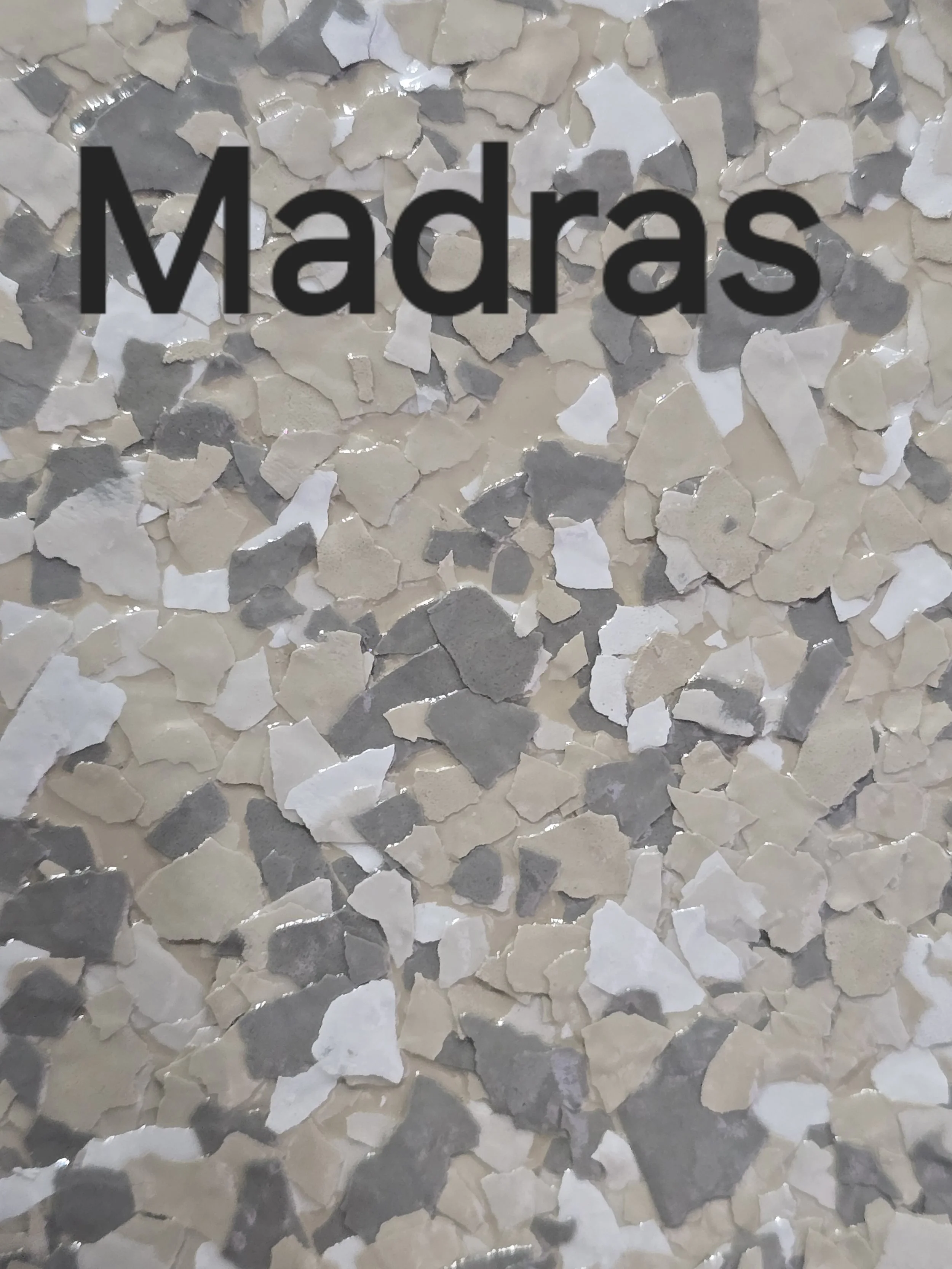 Madras colored vinyl flakes