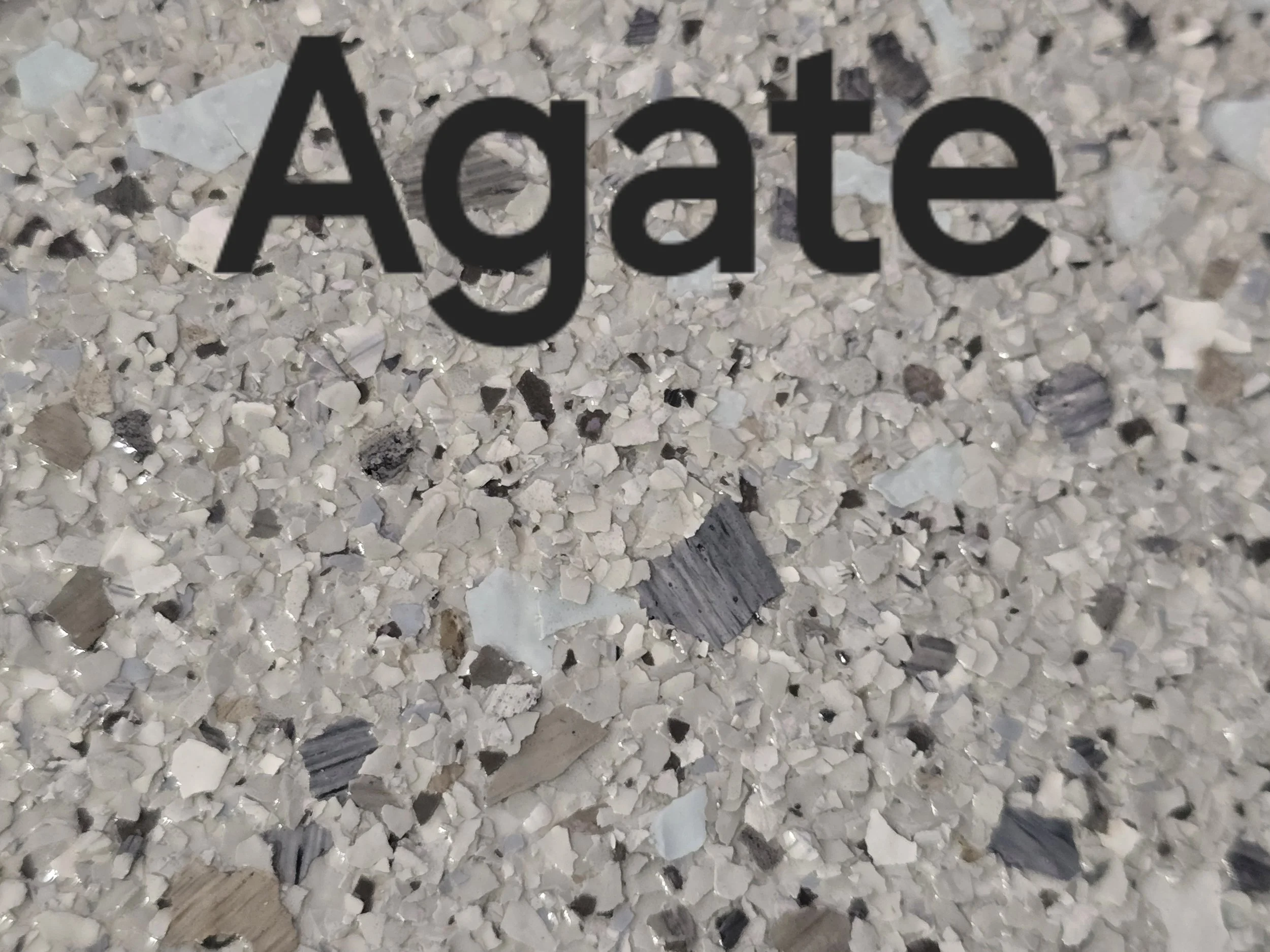 Agate colored vinyl flakes