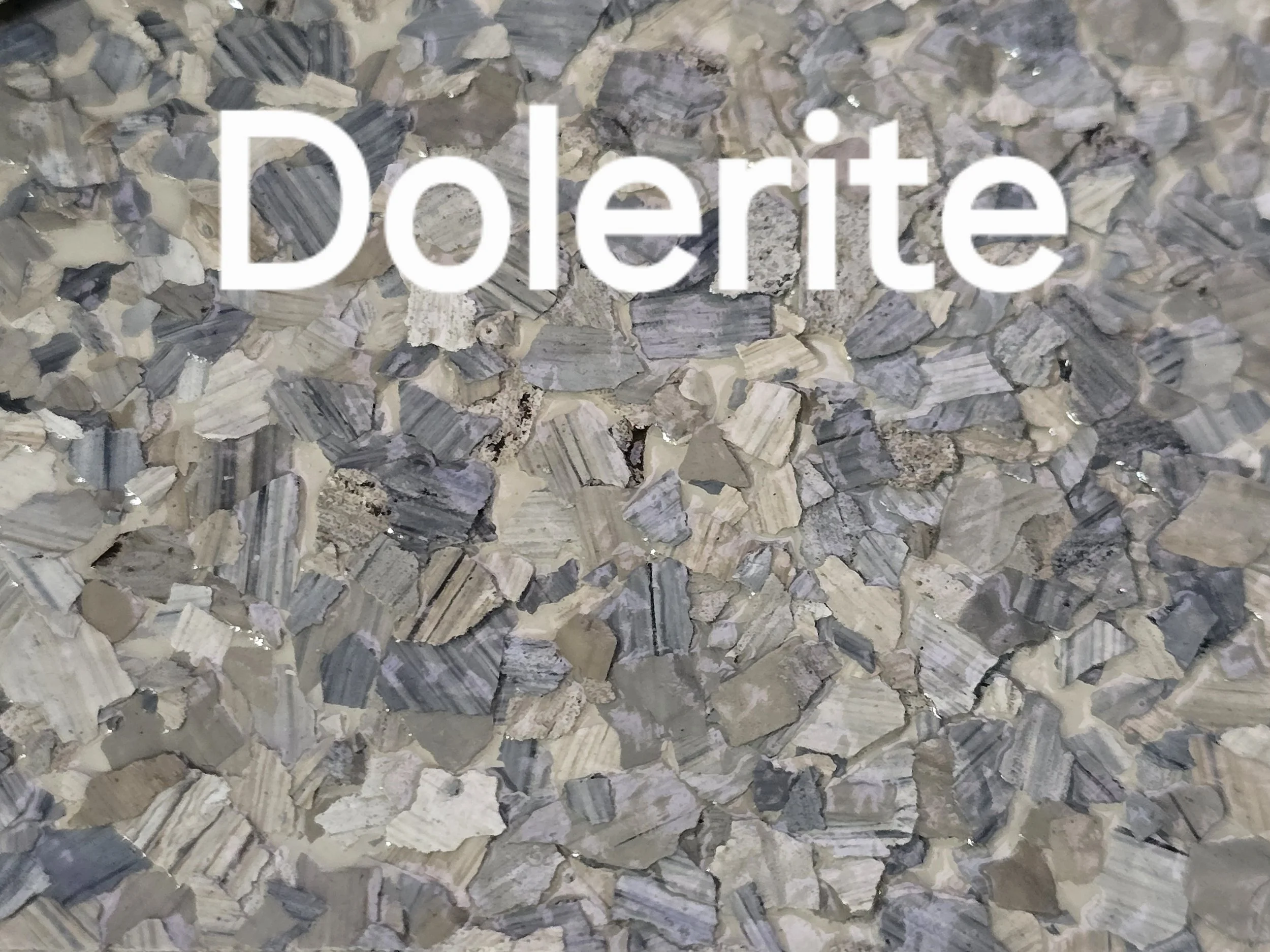 Dolerite colored vinyl flakes