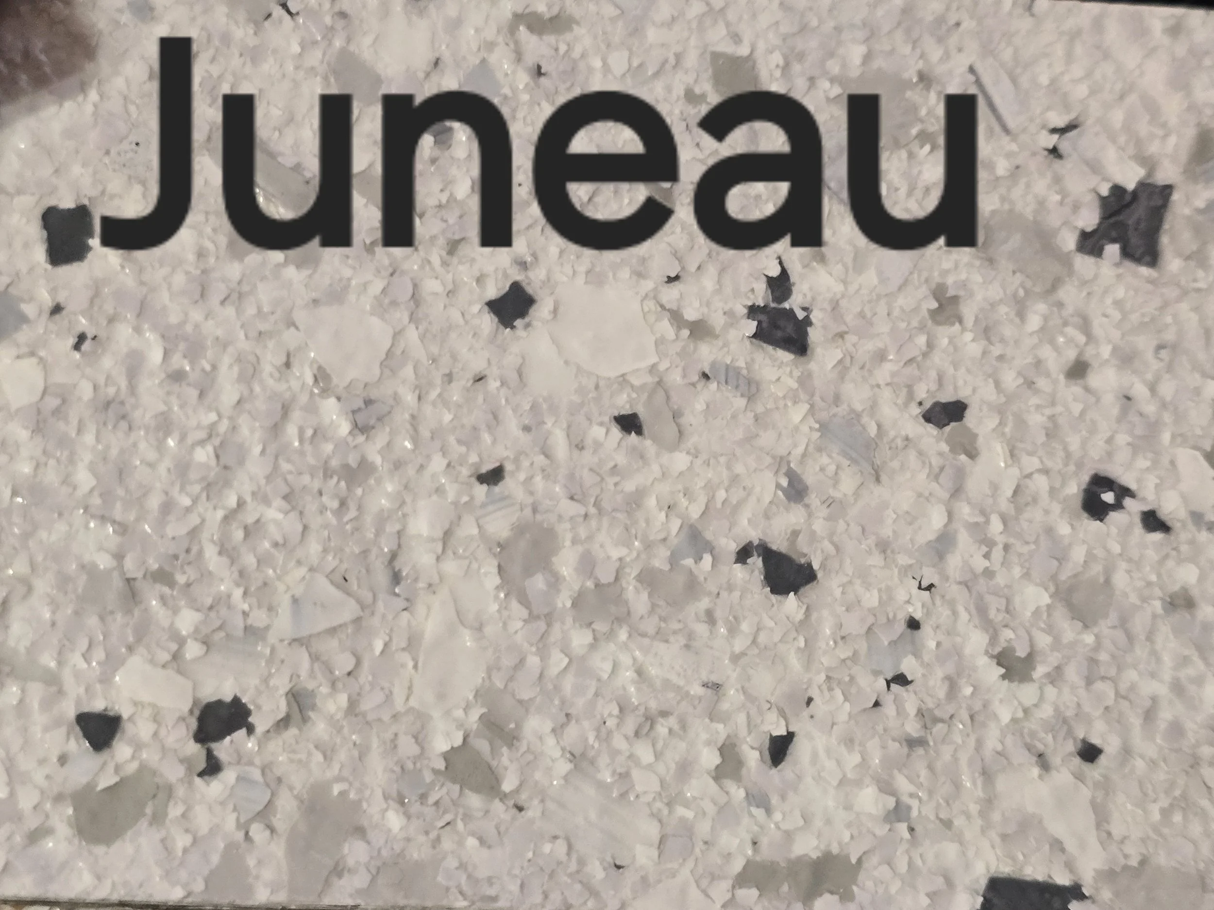 Juneau colored vinyl flakes