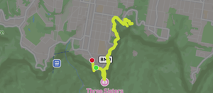 Prince Henry Cliff Walk route map