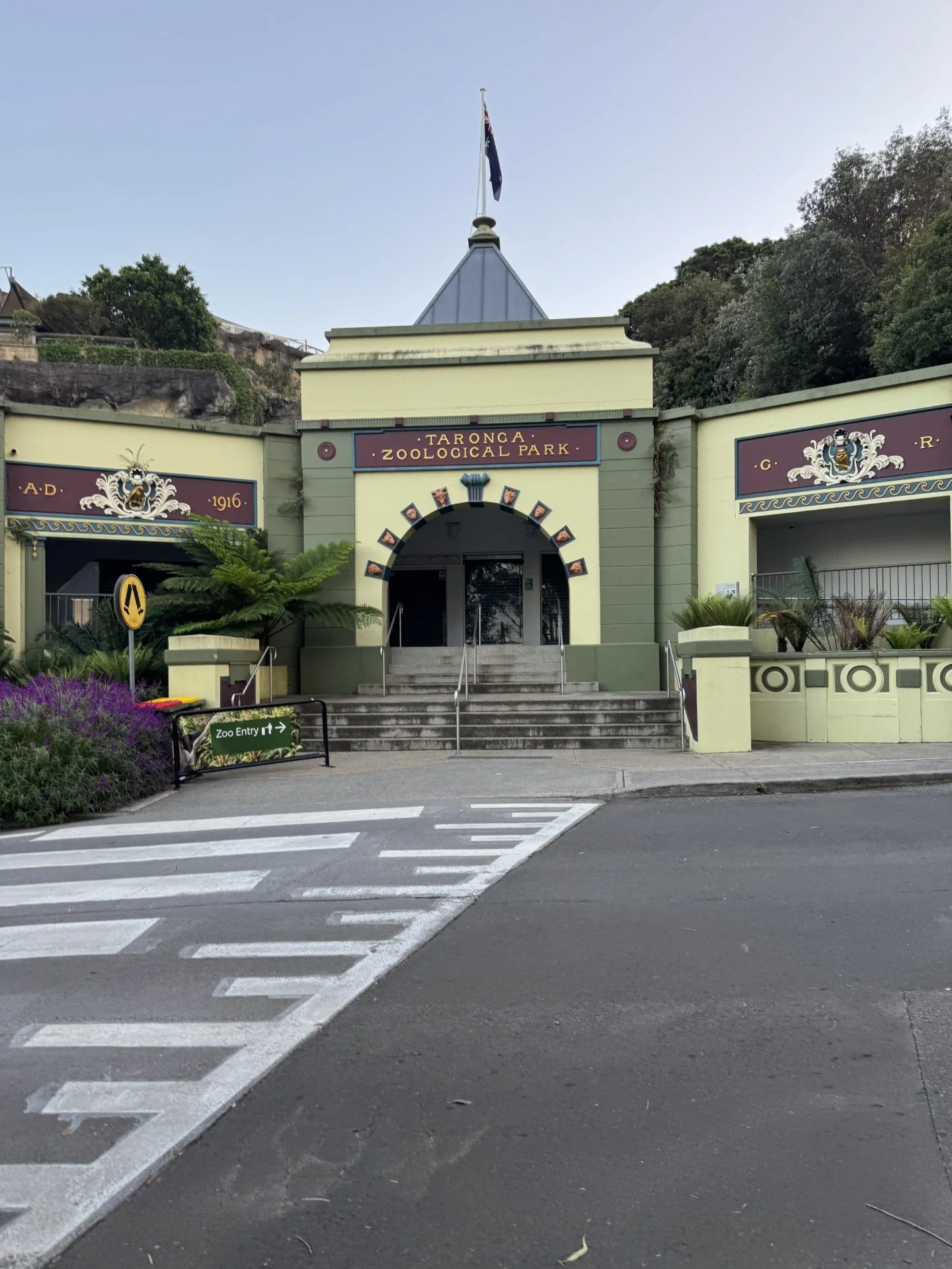 The historic Taronga Zoo wharf gate