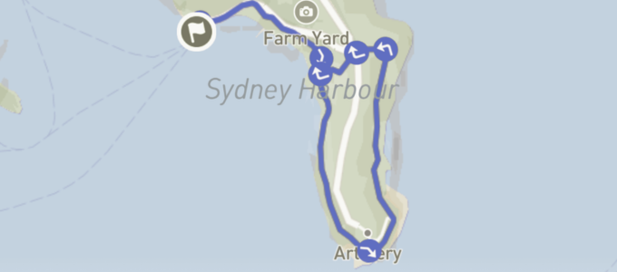Bradleys Head Loop route map