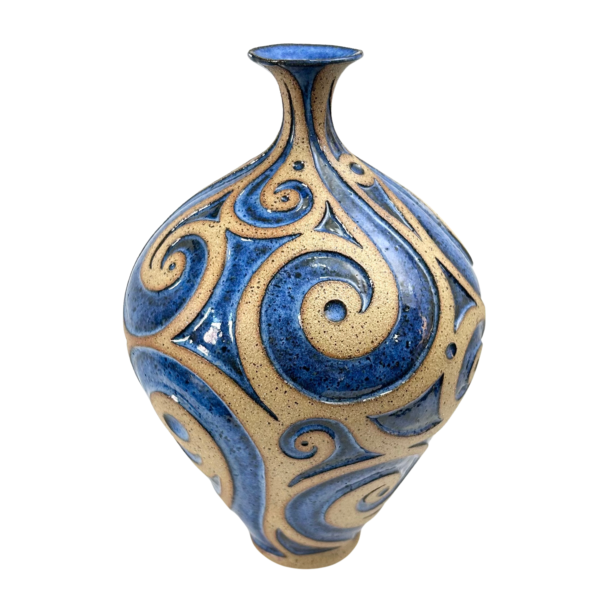 Cobalt Waves Vase