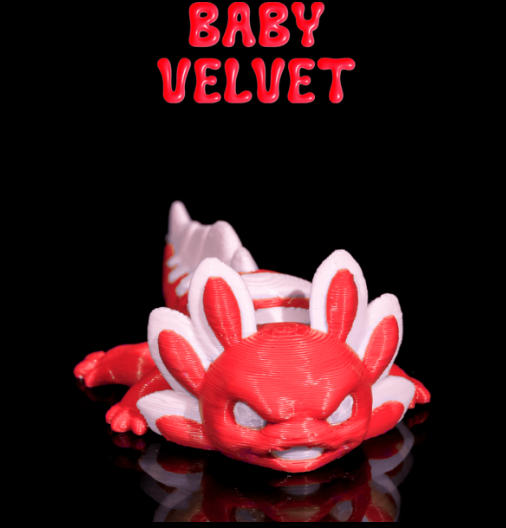 Baby Velvet Axolotl