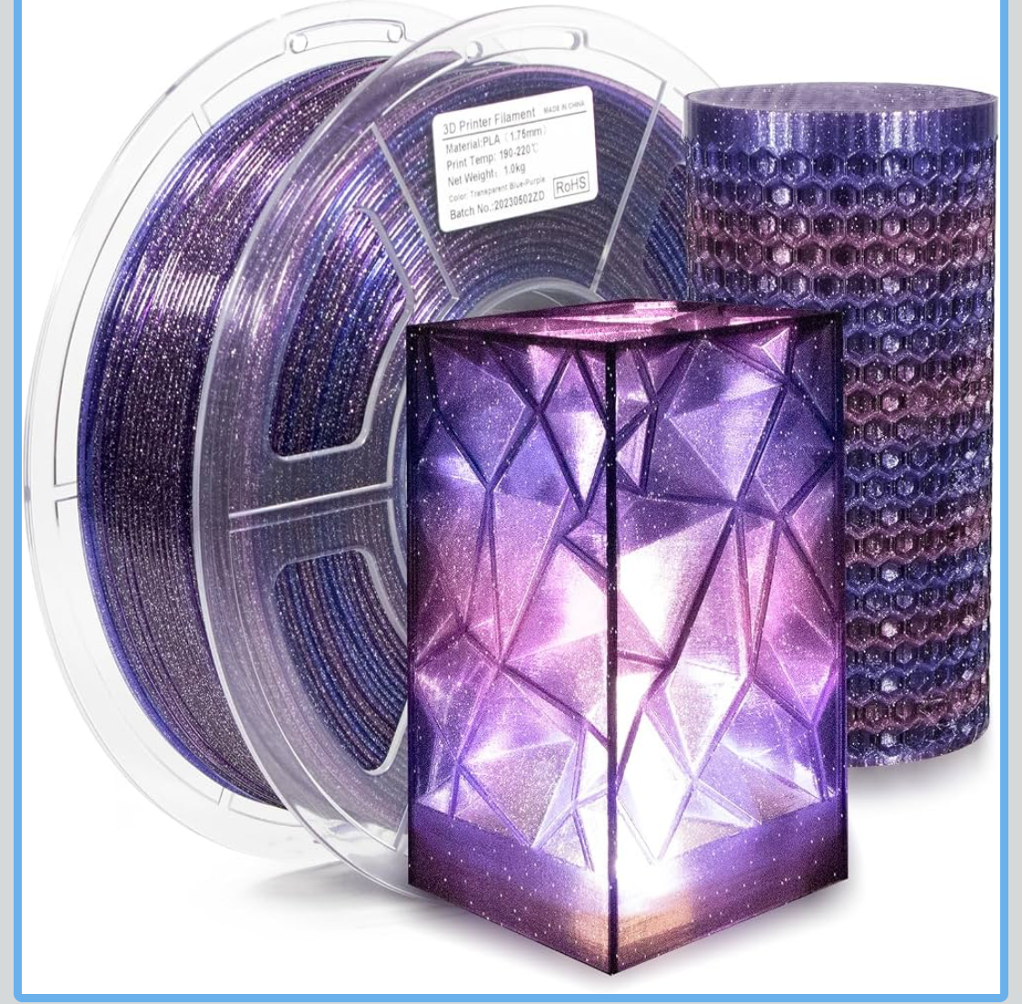 Glitter Blue Violet Galactic