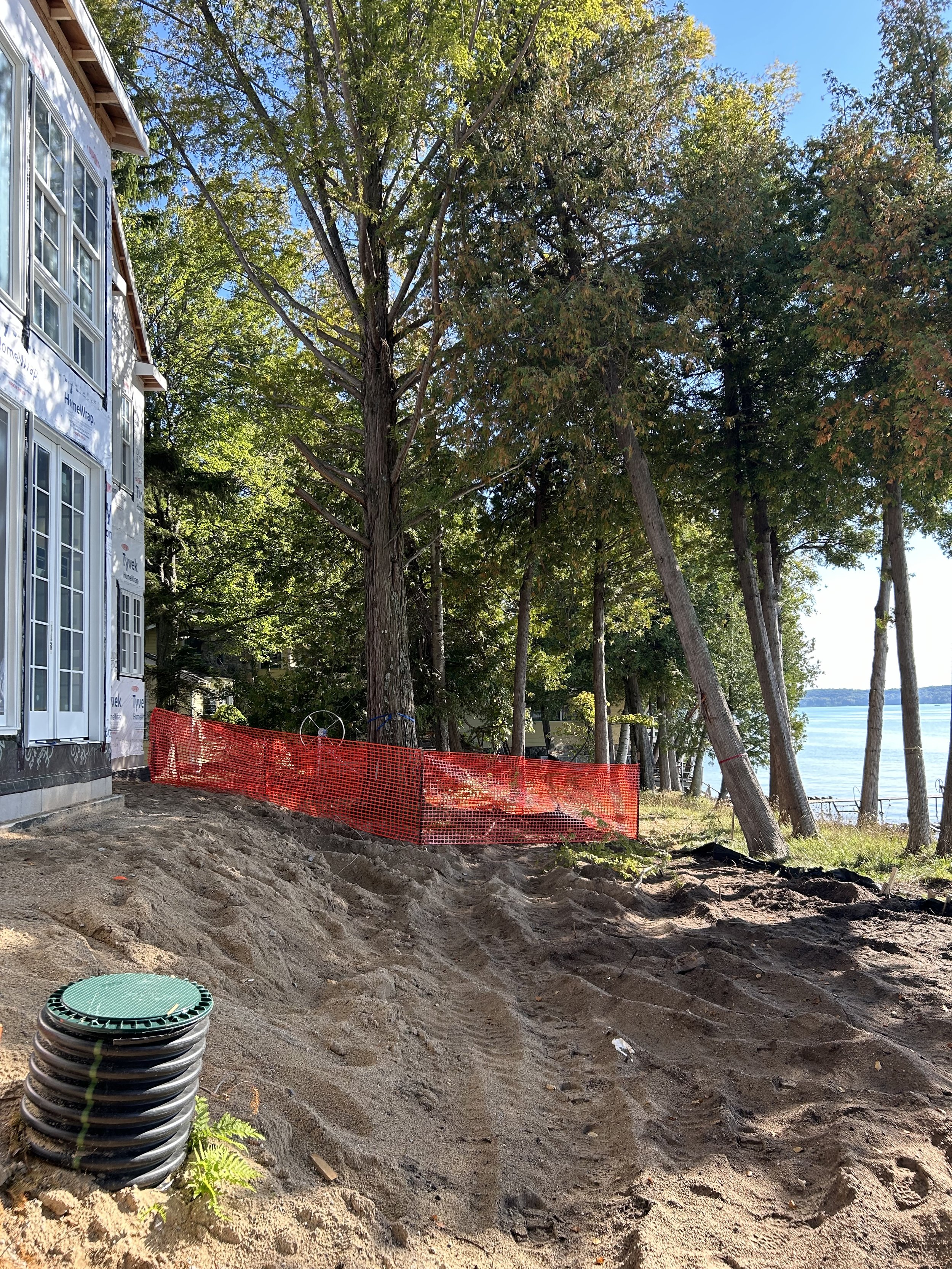 Tree Protection During Home Construction at Torch Lake