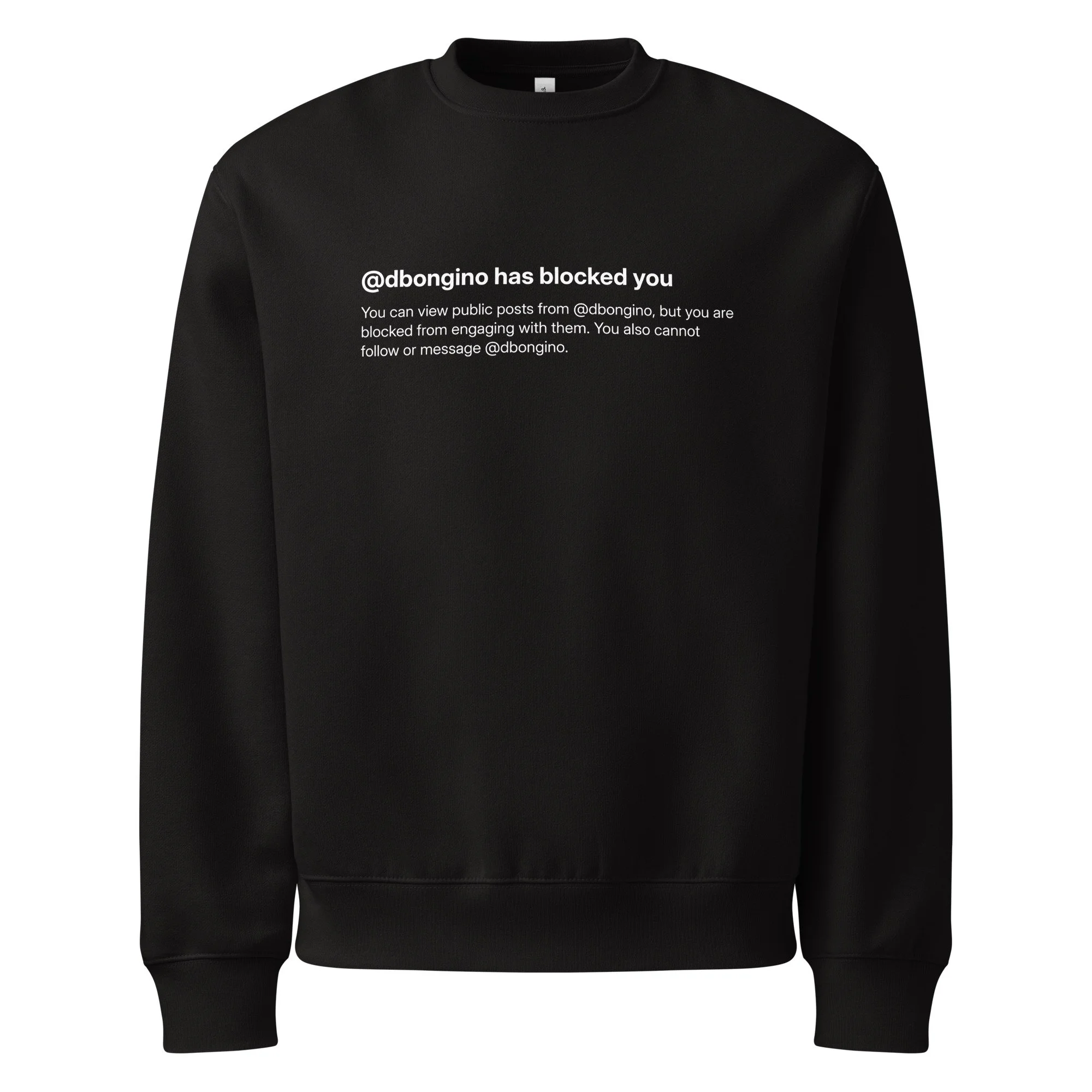 DAN BONGINO BLOCK PARTY OVERSIZED UNISEX SWEATSHIRT