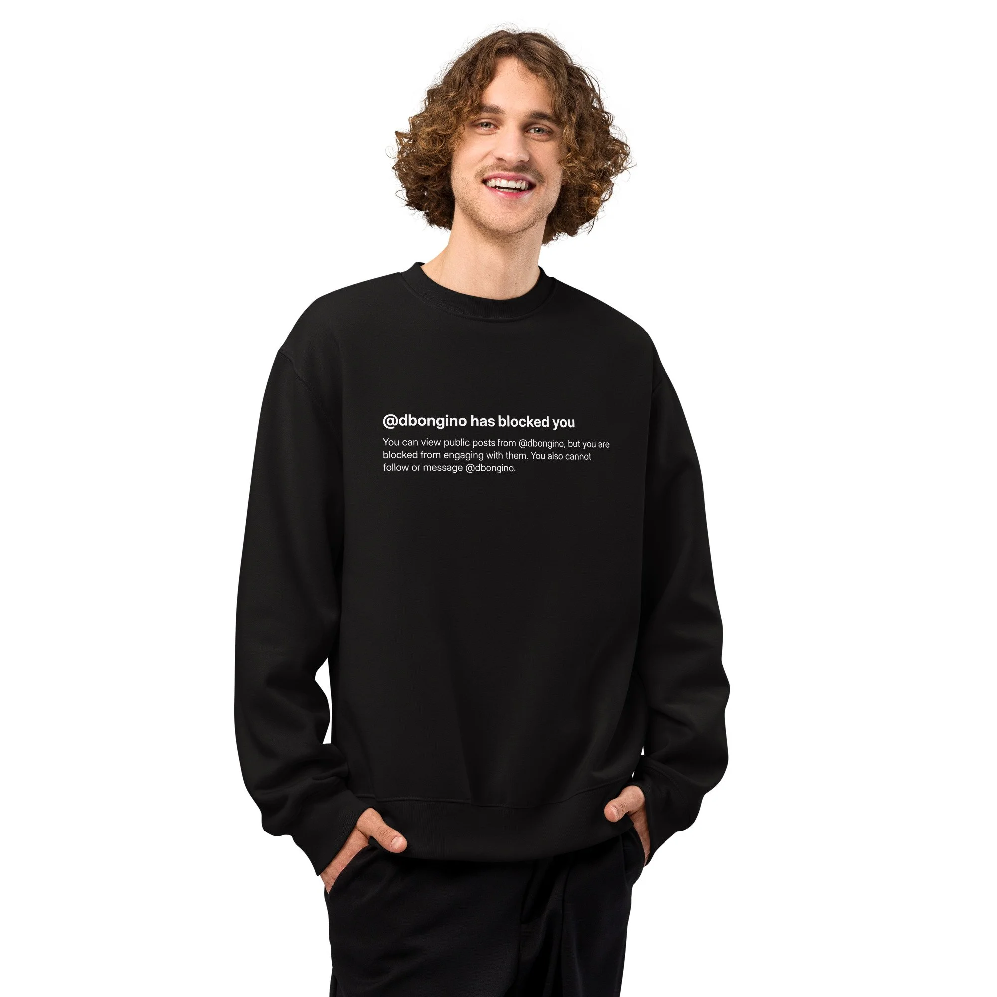 DAN BONGINO BLOCK PARTY OVERSIZED UNISEX SWEATSHIRT