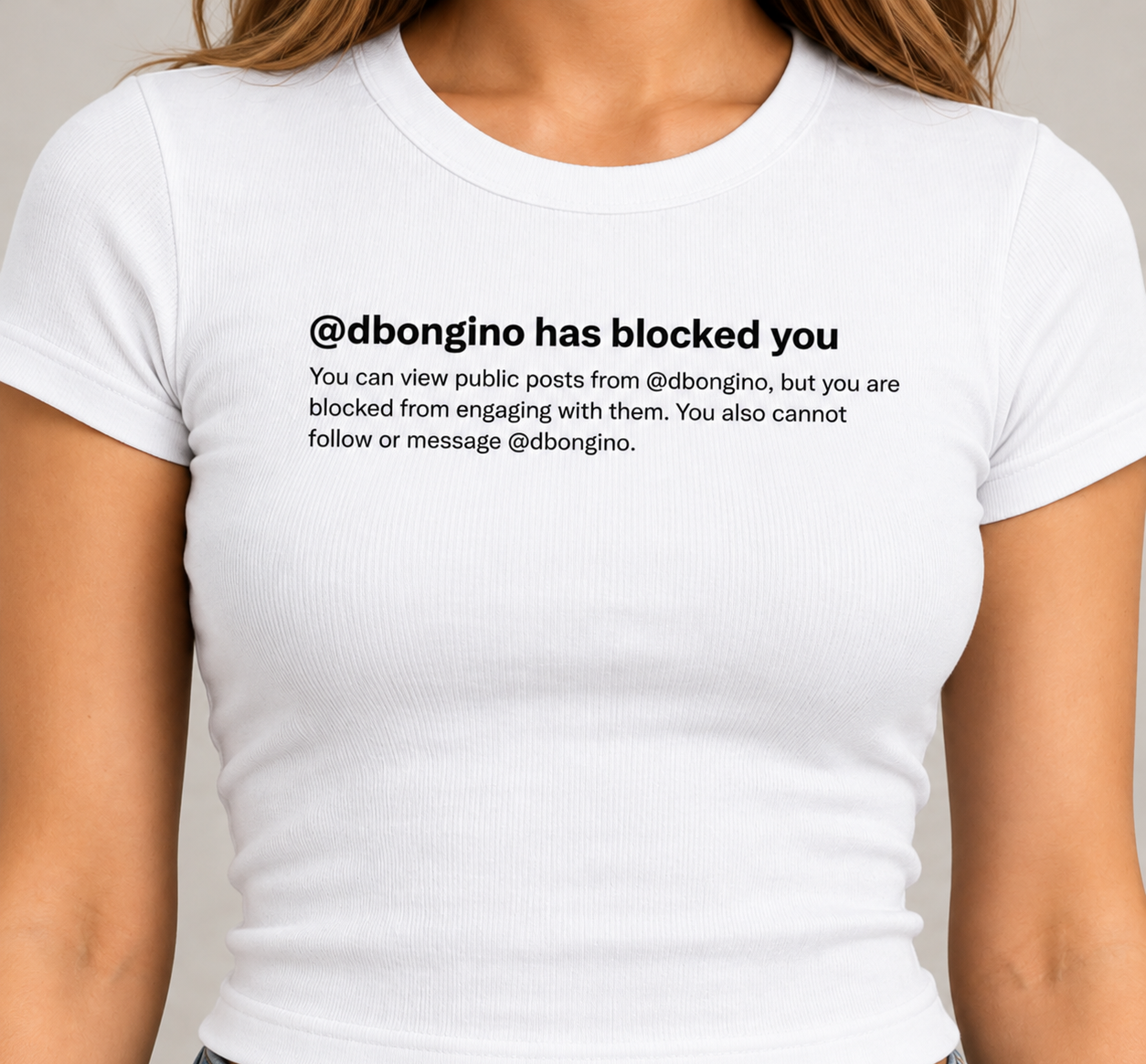 DAN BONGINO BLOCK PARTY WOMENS TEE